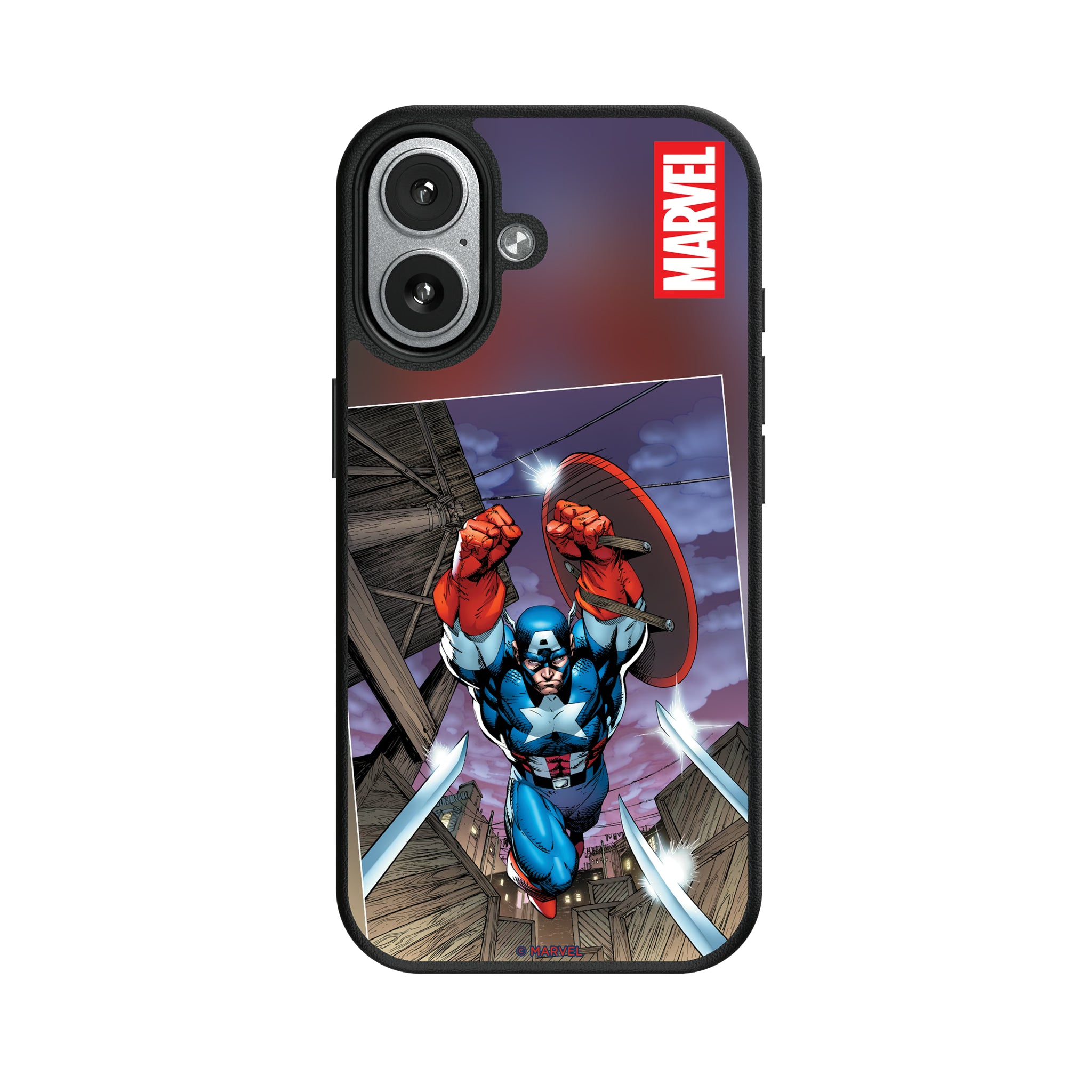 Marvel Avengers Captain America Cover Art iPhone MagSafe Compatible Phone Case for Apple iPhone#Device_iPhone 17