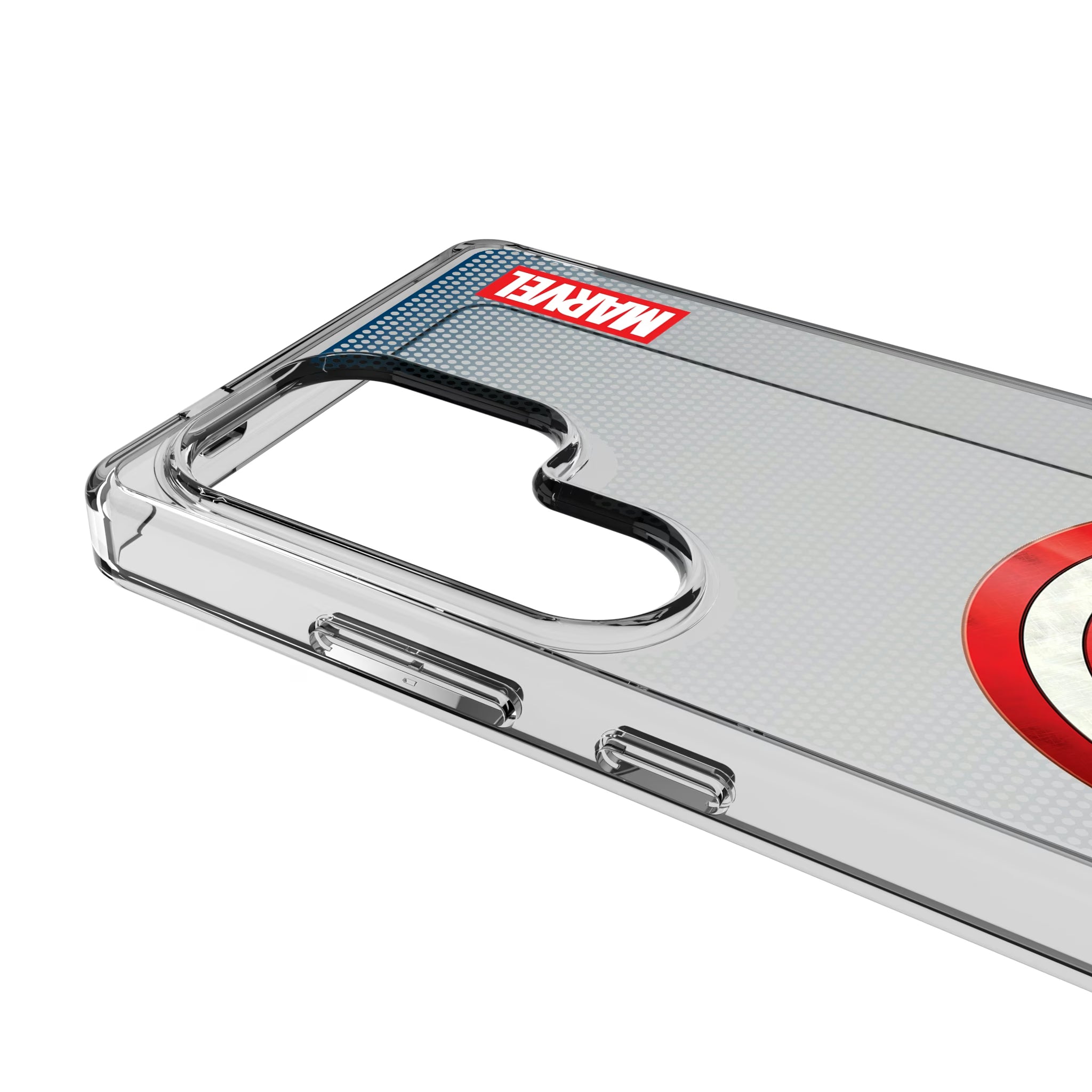 Marvel Avengers Captain America Grid Galaxy Clear Phone Case for Samsung Galaxy - Detail