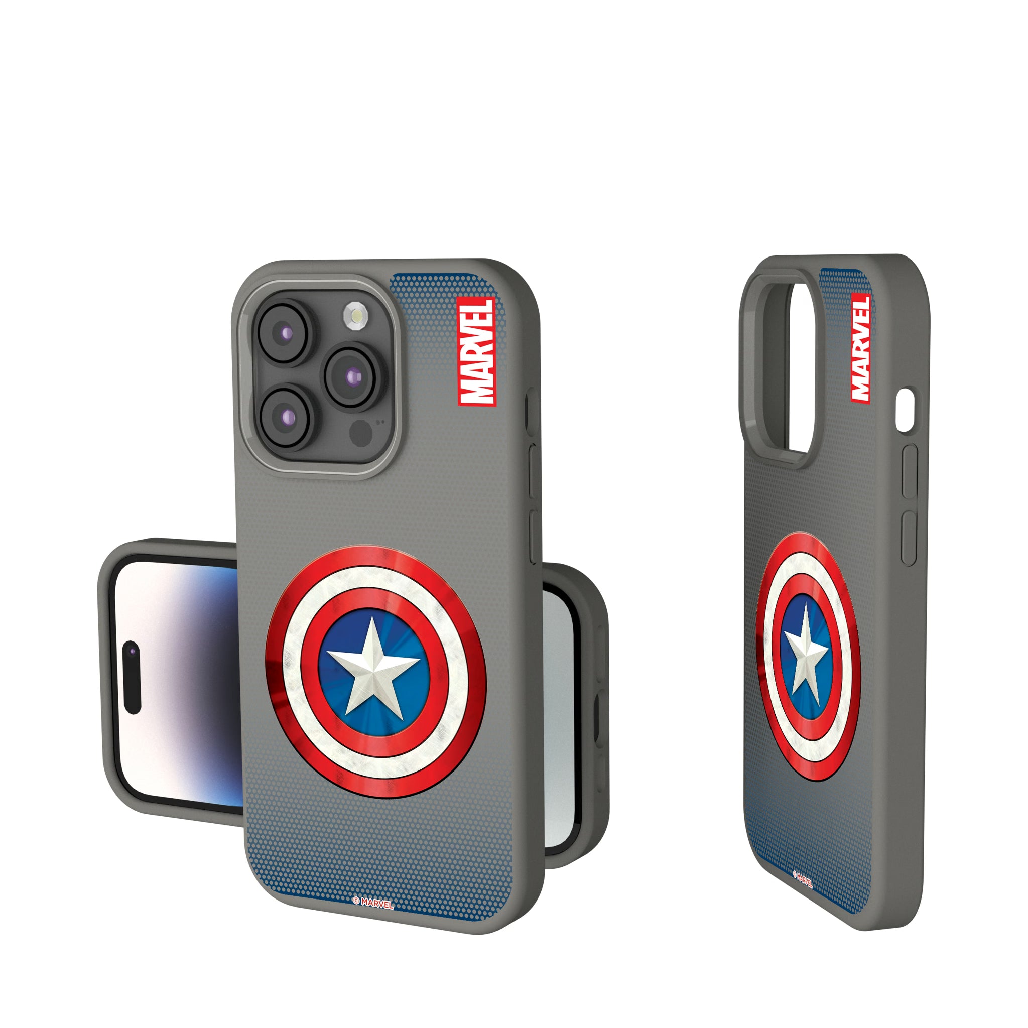Marvel Avengers Captain America Grid iPhone Soft Touch Phone Case for Apple iPhone