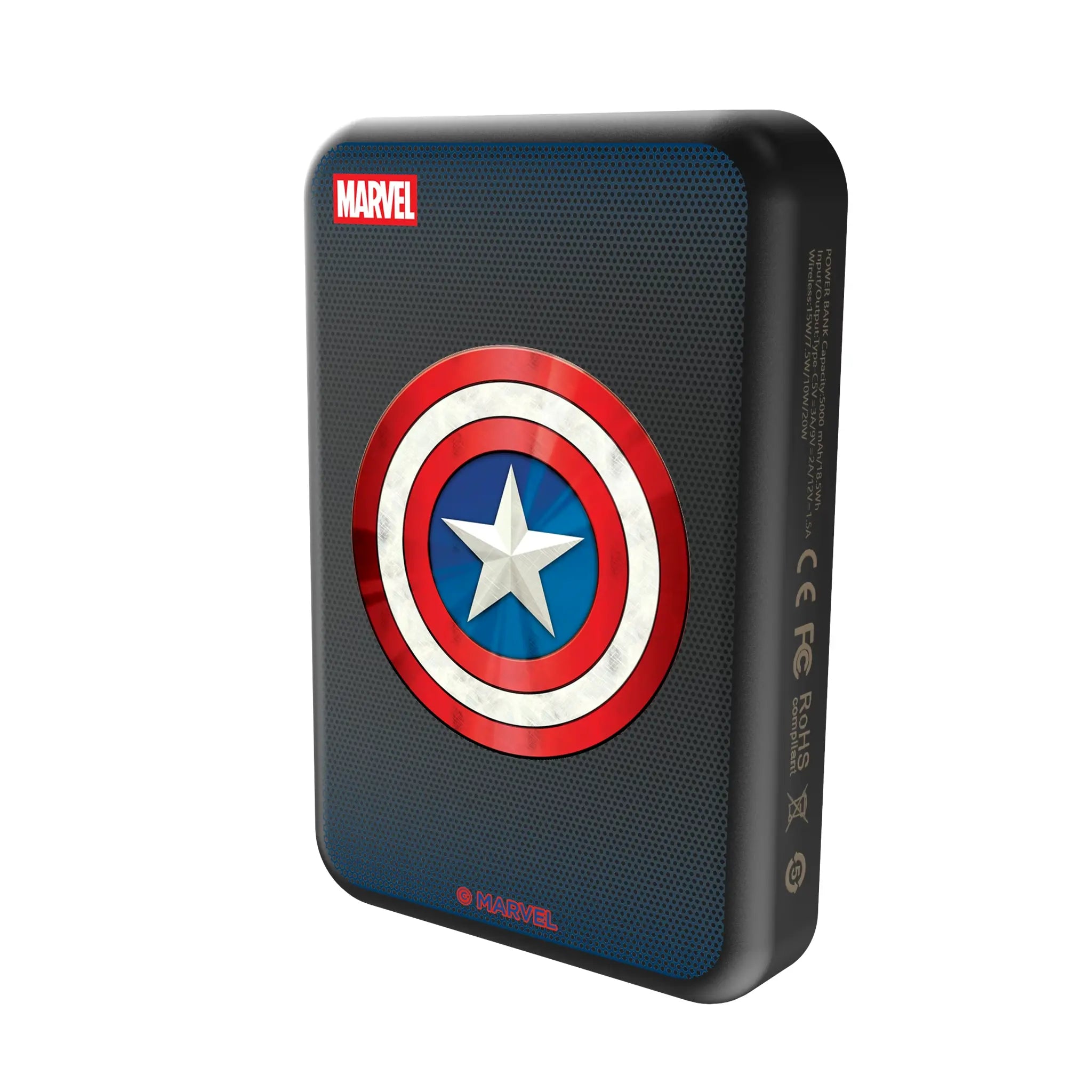 Marvel Avengers Captain America Grid Wireless Mag Power Bank