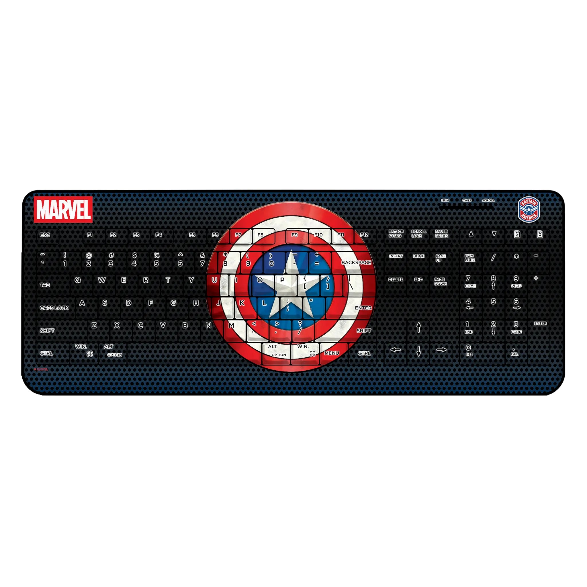 Marvel Avengers Captain America Grid Wireless USB Keyboard