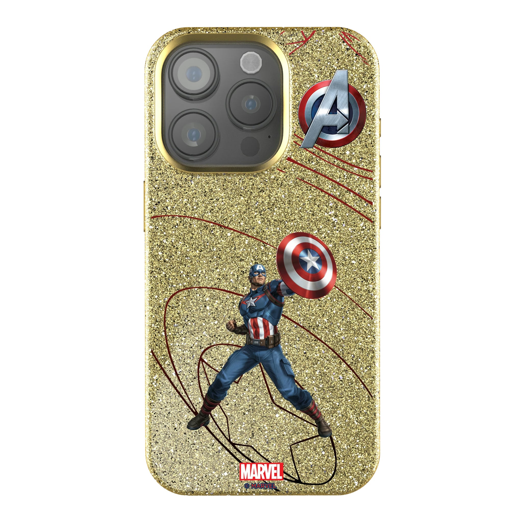 Marvel Avengers Captain America MechLine iPhone Bling Phone Case for Apple iPhone