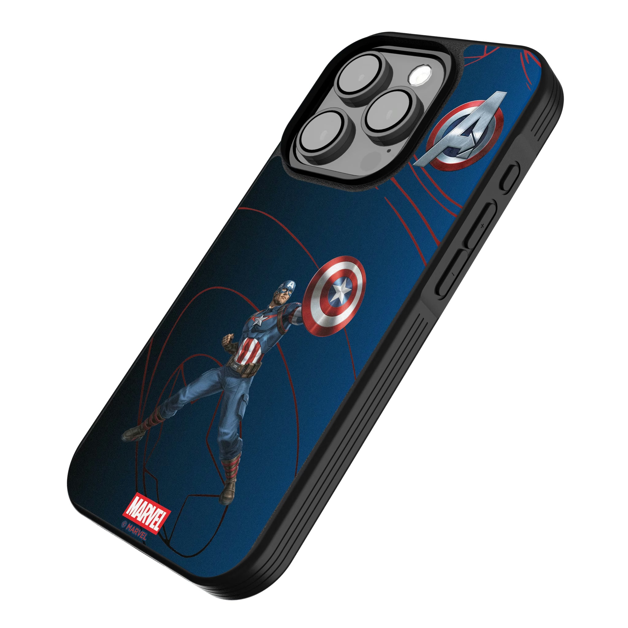 Marvel Avengers Captain America MechLine iPhone Bump Phone Case for Apple iPhone - Isometric View