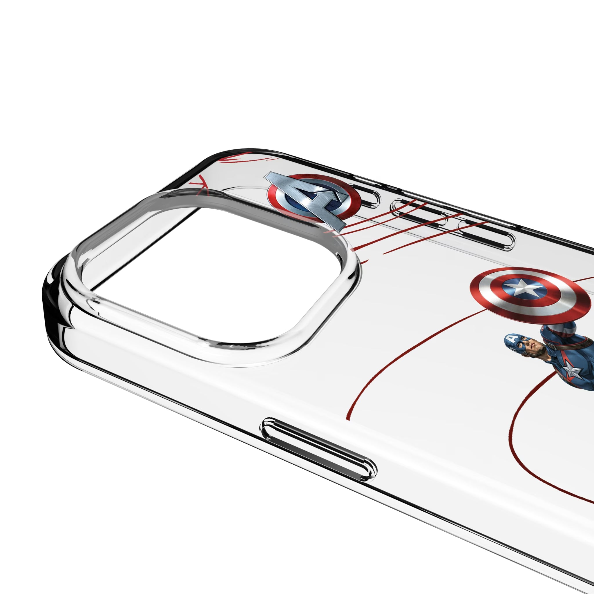 Marvel Avengers Captain America MechLine iPhone Clear Phone Case for Apple iPhone - Detail