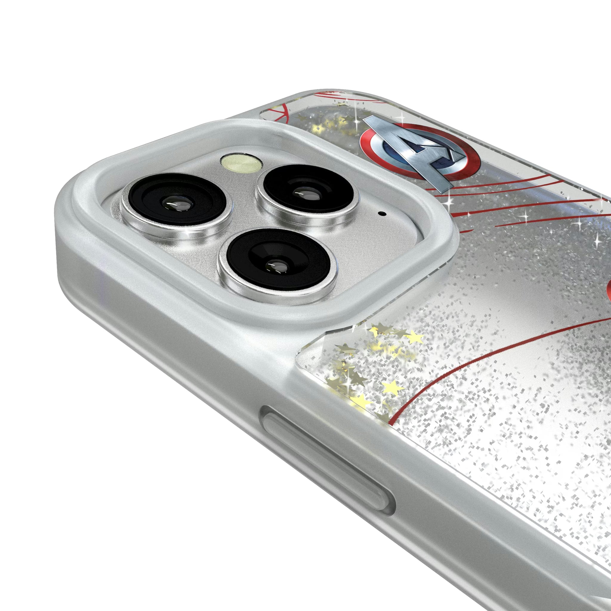 Marvel Avengers Captain America MechLine iPhone Glitter Phone Case for Apple iPhone - Detail#Device_iPhone 16 Pro