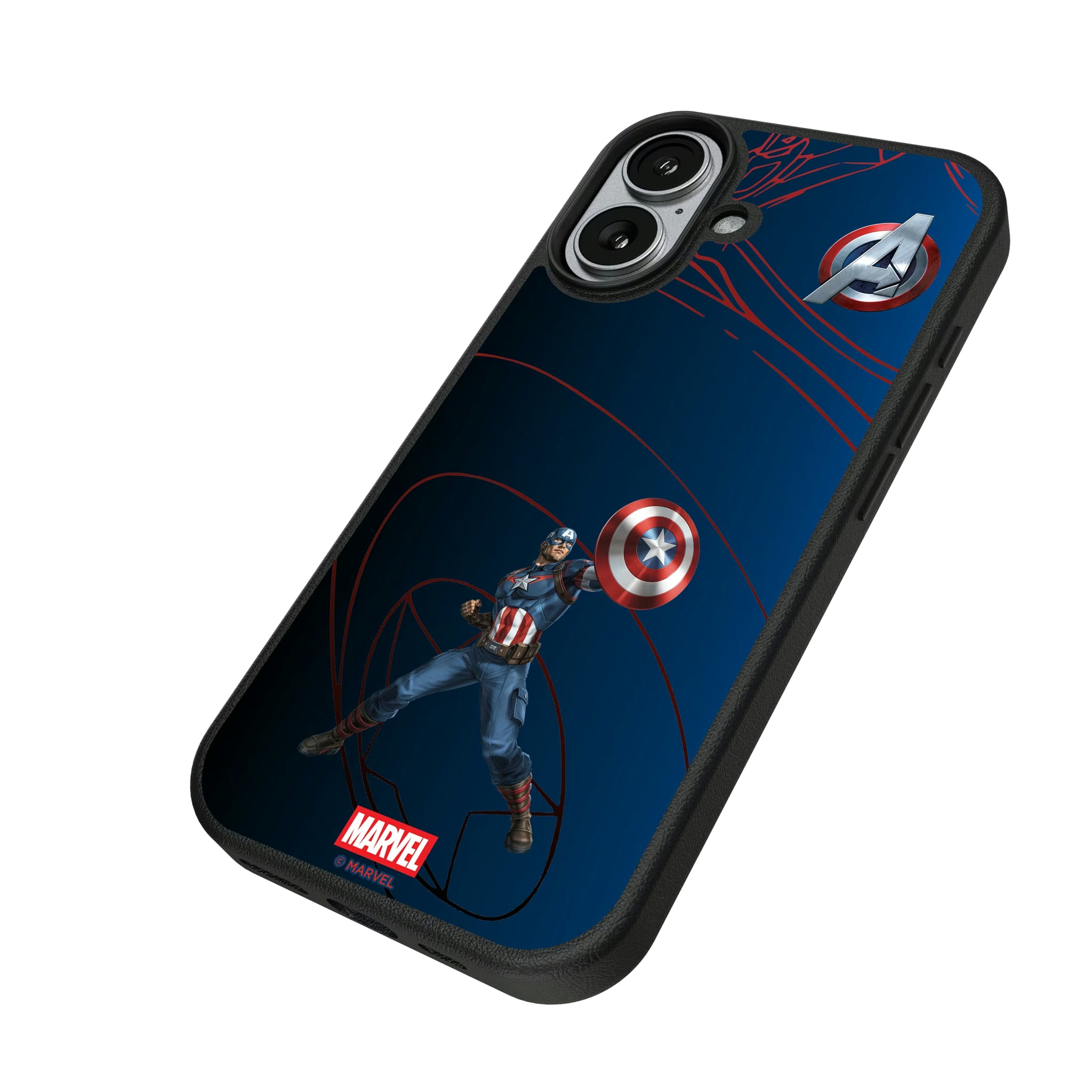 Marvel Avengers Captain America MechLine iPhone MagSafe Compatible Phone Case for Apple iPhone - Isometric View#Device_iPhone 17