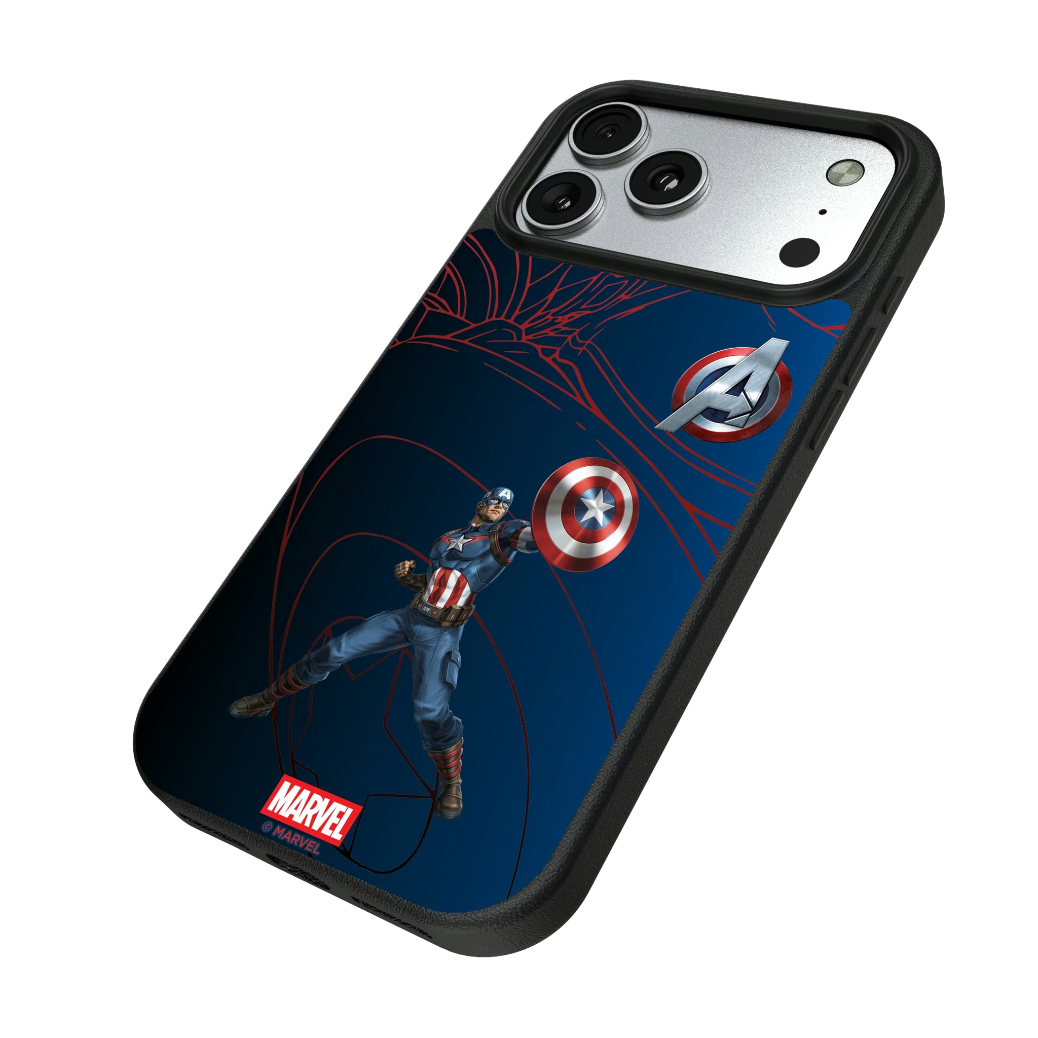 Marvel Avengers Captain America MechLine iPhone MagSafe Compatible Phone Case for Apple iPhone - Isometric View#Device_iPhone 17 Pro Max