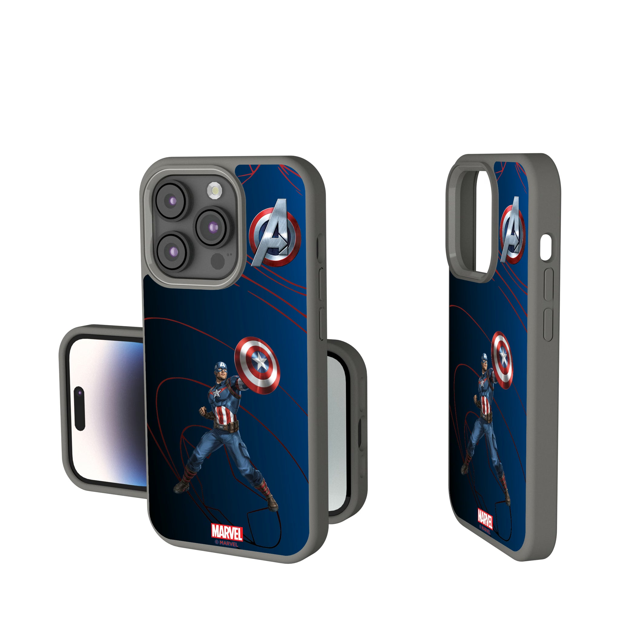 Marvel Avengers Captain America MechLine iPhone Soft Touch Phone Case for Apple iPhone