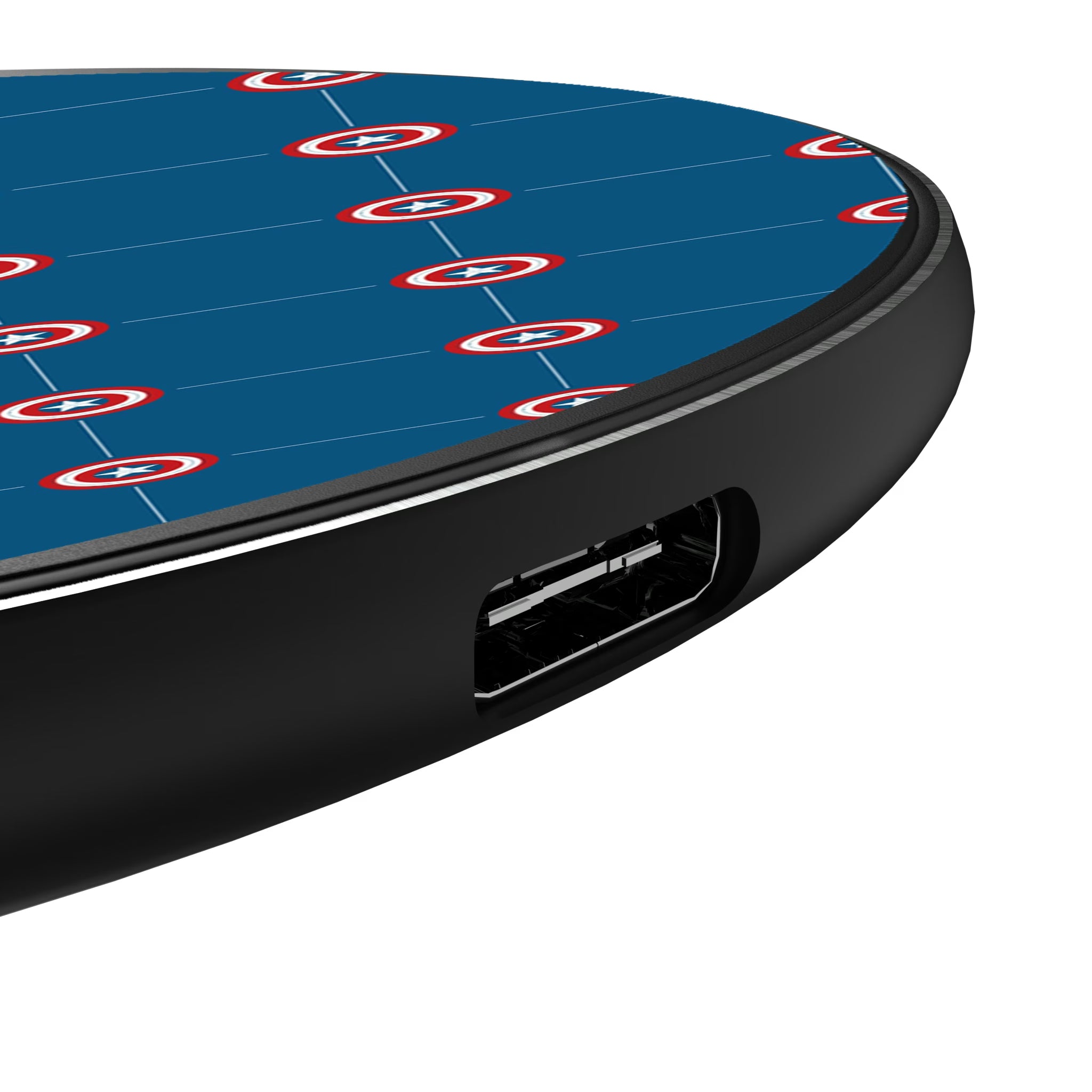 Marvel Avengers Captain America Pattern 15-Watt Wireless Charger - Detail