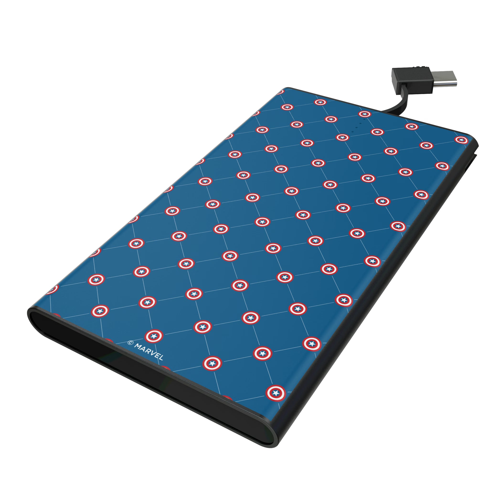 Marvel Avengers Captain America Pattern 5000mAh Flat Powerbank