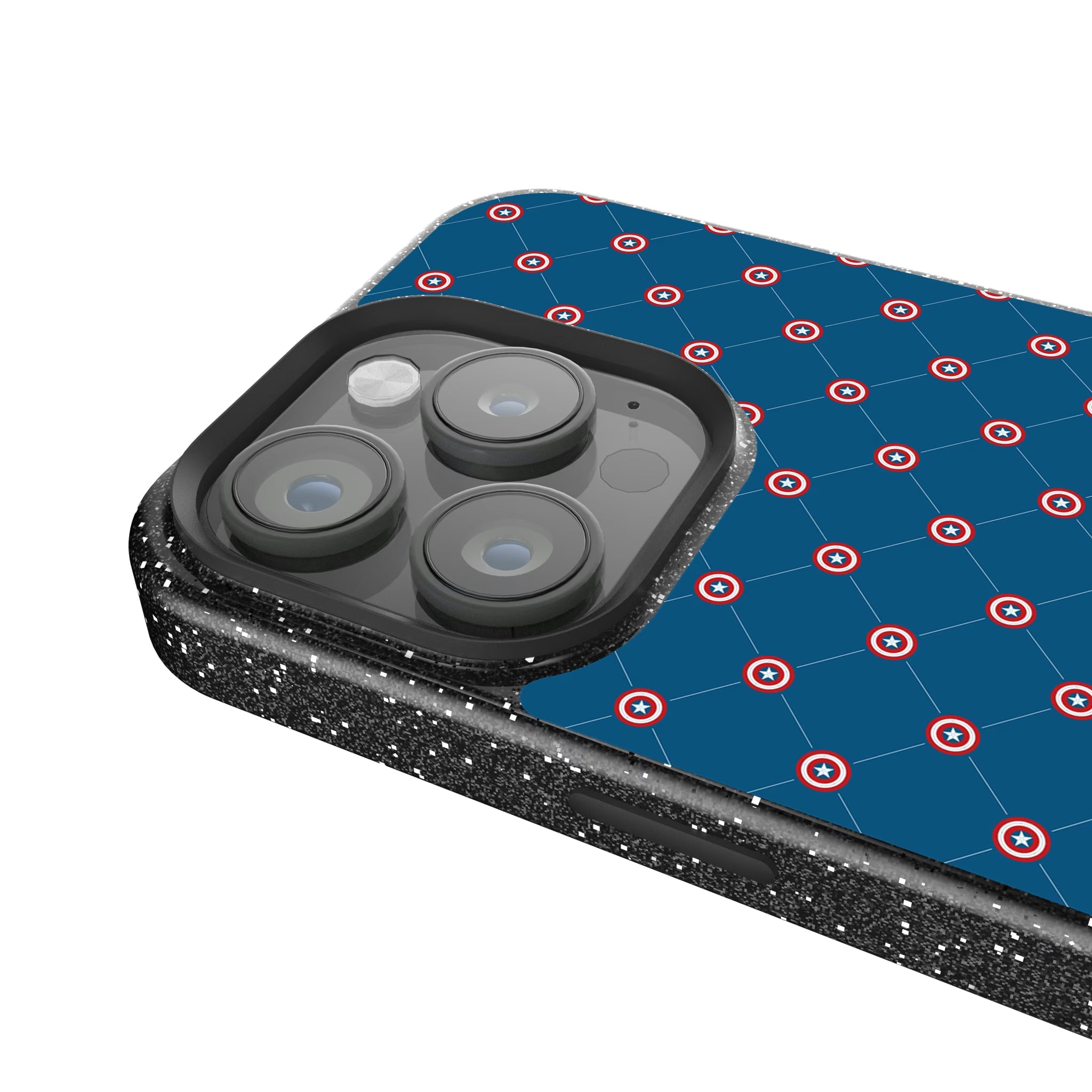 Marvel Avengers Captain America Pattern iPhone Bling Phone Case for Apple iPhone - Detail