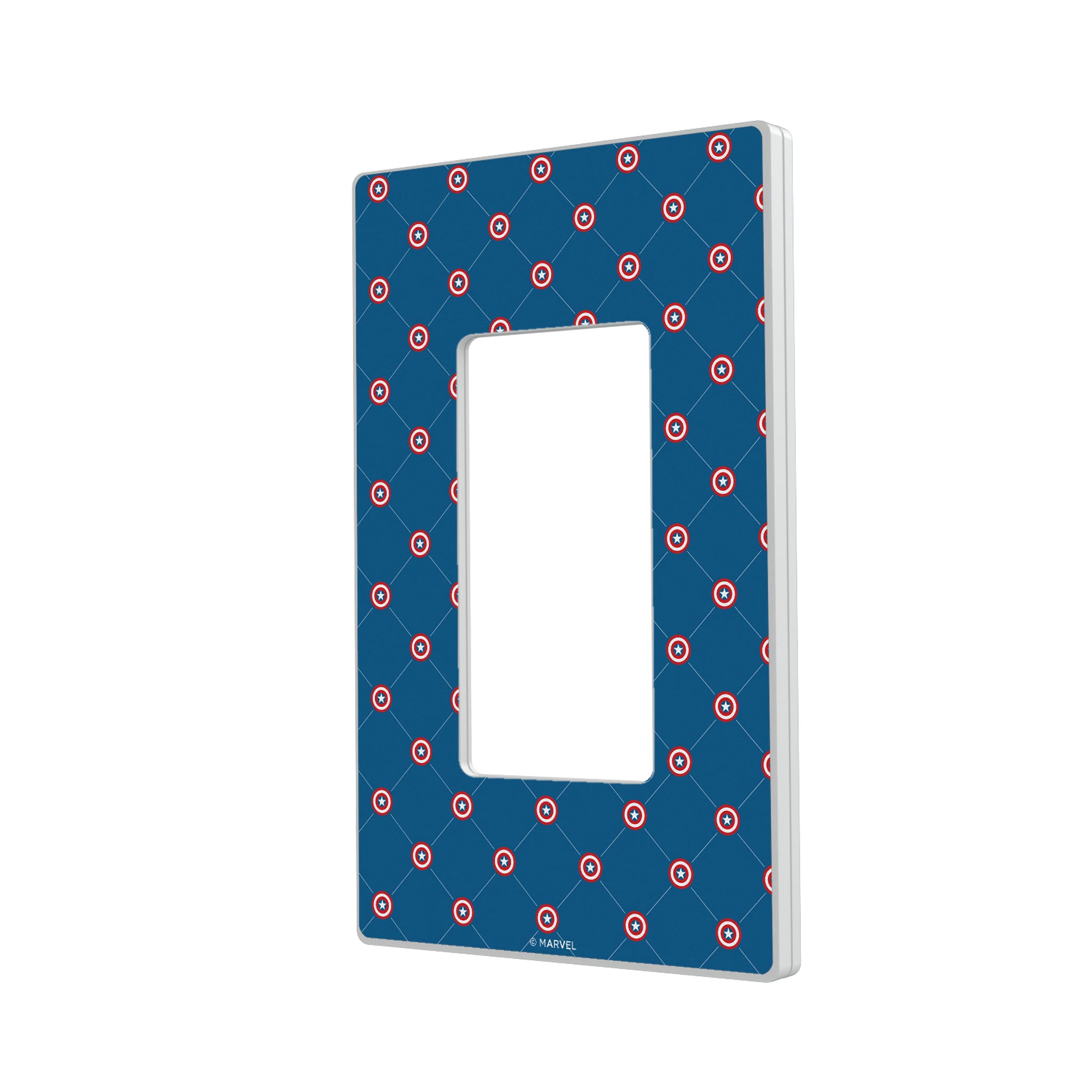 Marvel Avengers Captain America Pattern Hidden-Screw Light Switch Plate#Style_Single Rocker