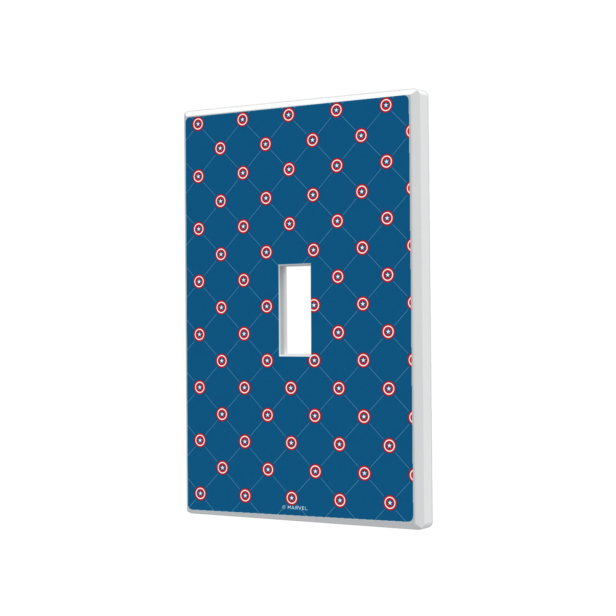 Marvel Avengers Captain America Pattern Hidden-Screw Light Switch Plate#Style_Single Toggle