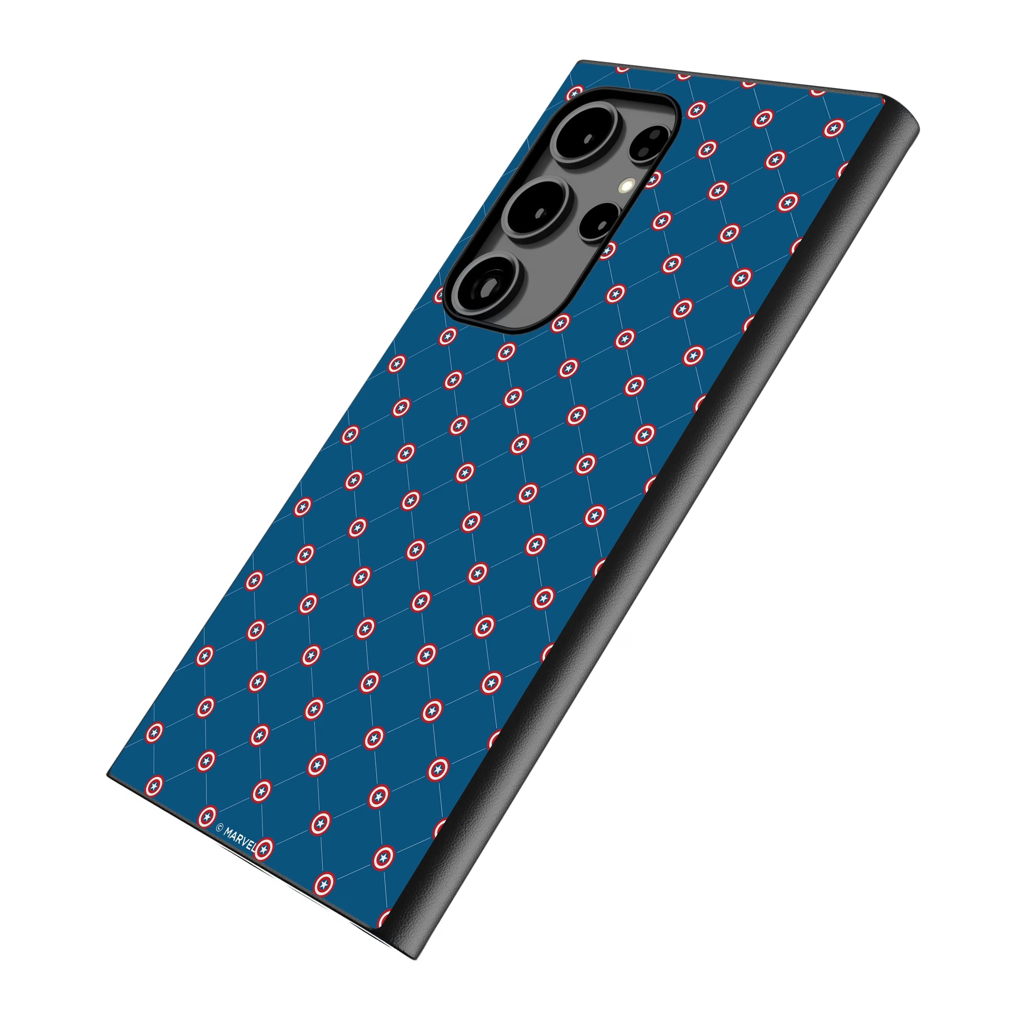 Marvel Avengers Captain America Pattern Galaxy MagSafe Compatible Phone Case for Samsung Galaxy - Isometric View