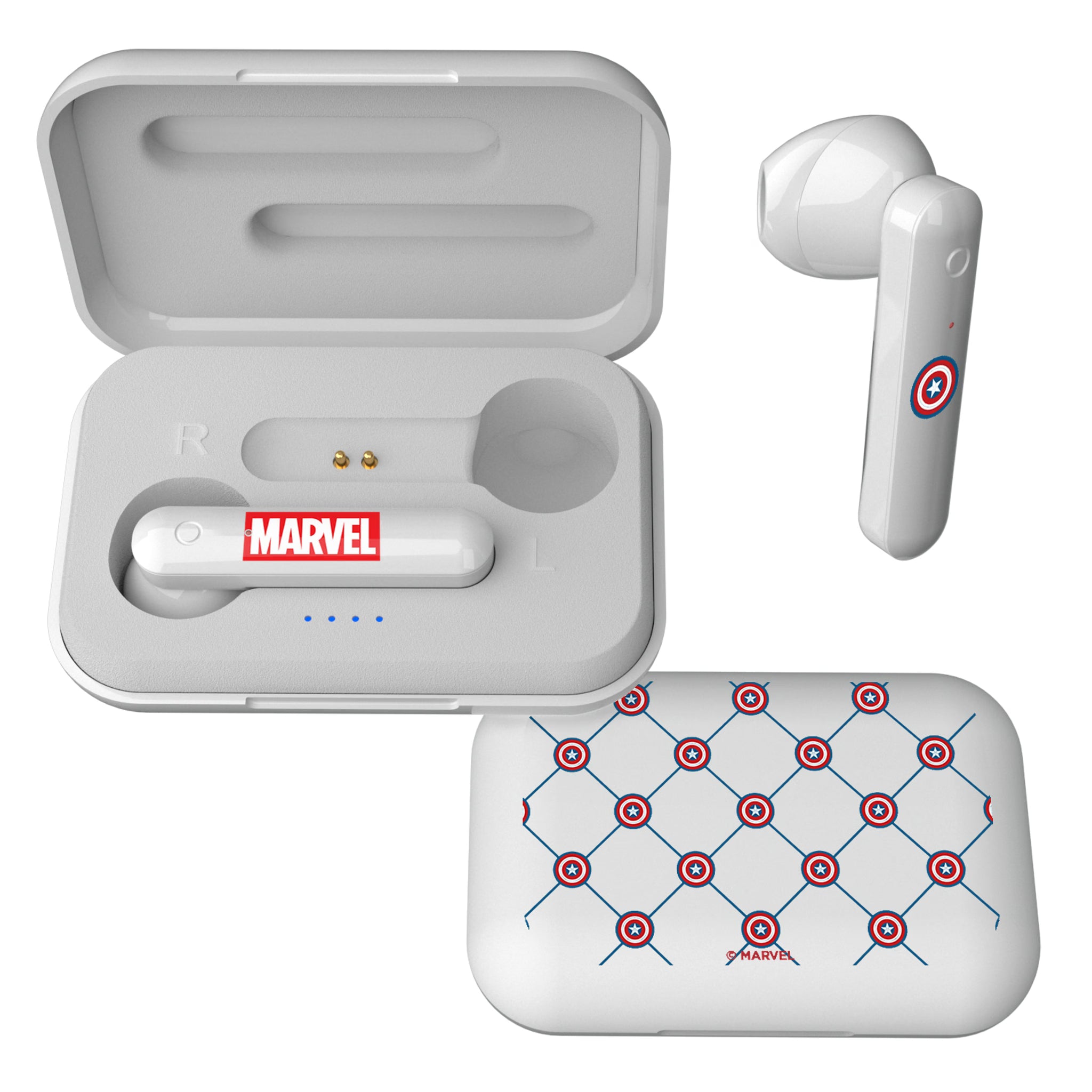 Marvel Avengers Captain America Pattern Wireless TWS Earbuds