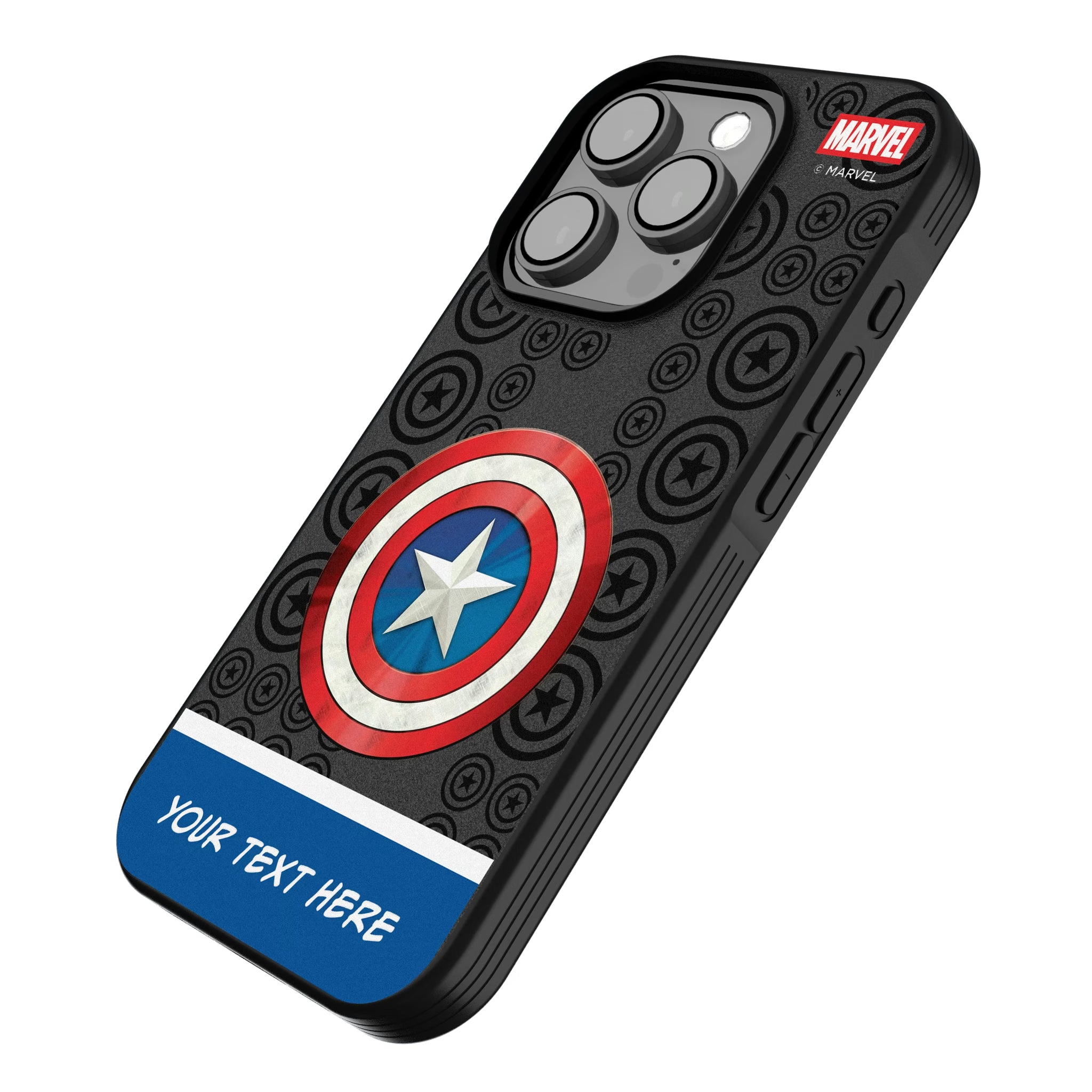 Marvel Avengers Captain America Personalized Sigil
 iPhone Bump Phone Case for Apple iPhone - Isometric View