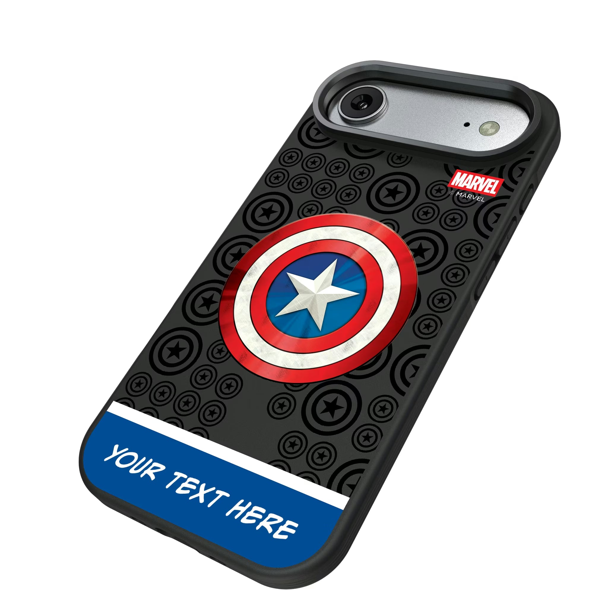 Marvel Avengers Captain America Personalized Sigil
 iPhone Bump Phone Case for Apple iPhone - Isometric View#Device_iPhone Air