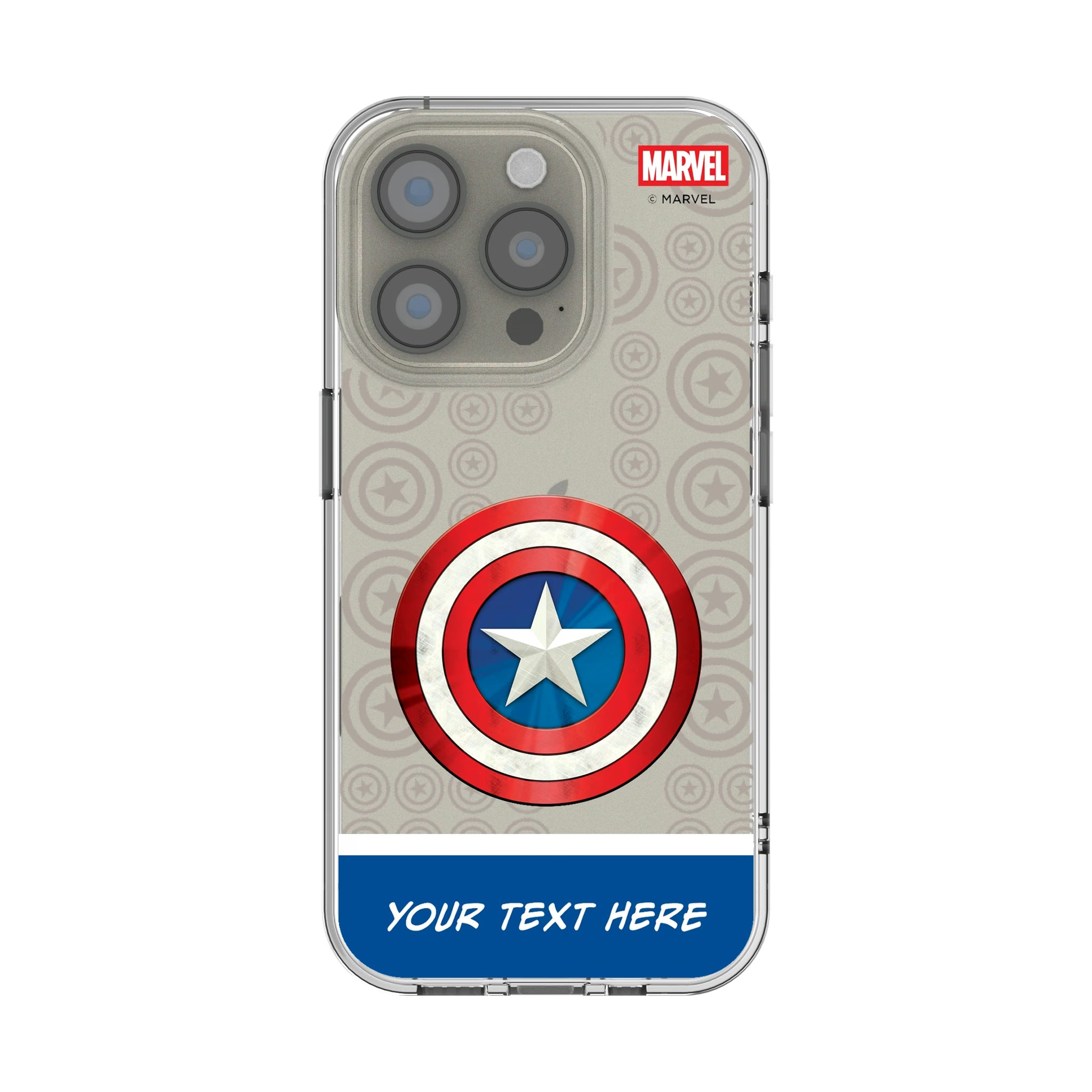 Marvel Avengers Captain America Personalized Sigil
 iPhone Clear Phone Case for Apple iPhone