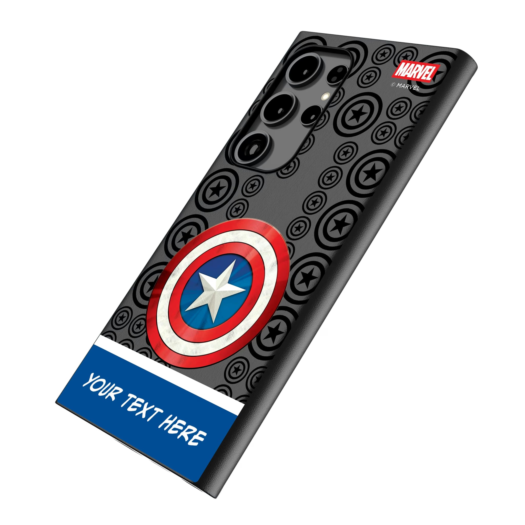 Marvel Avengers Captain America Personalized Sigil
 Galaxy MagSafe Compatible Phone Case for Samsung Galaxy - Isometric View