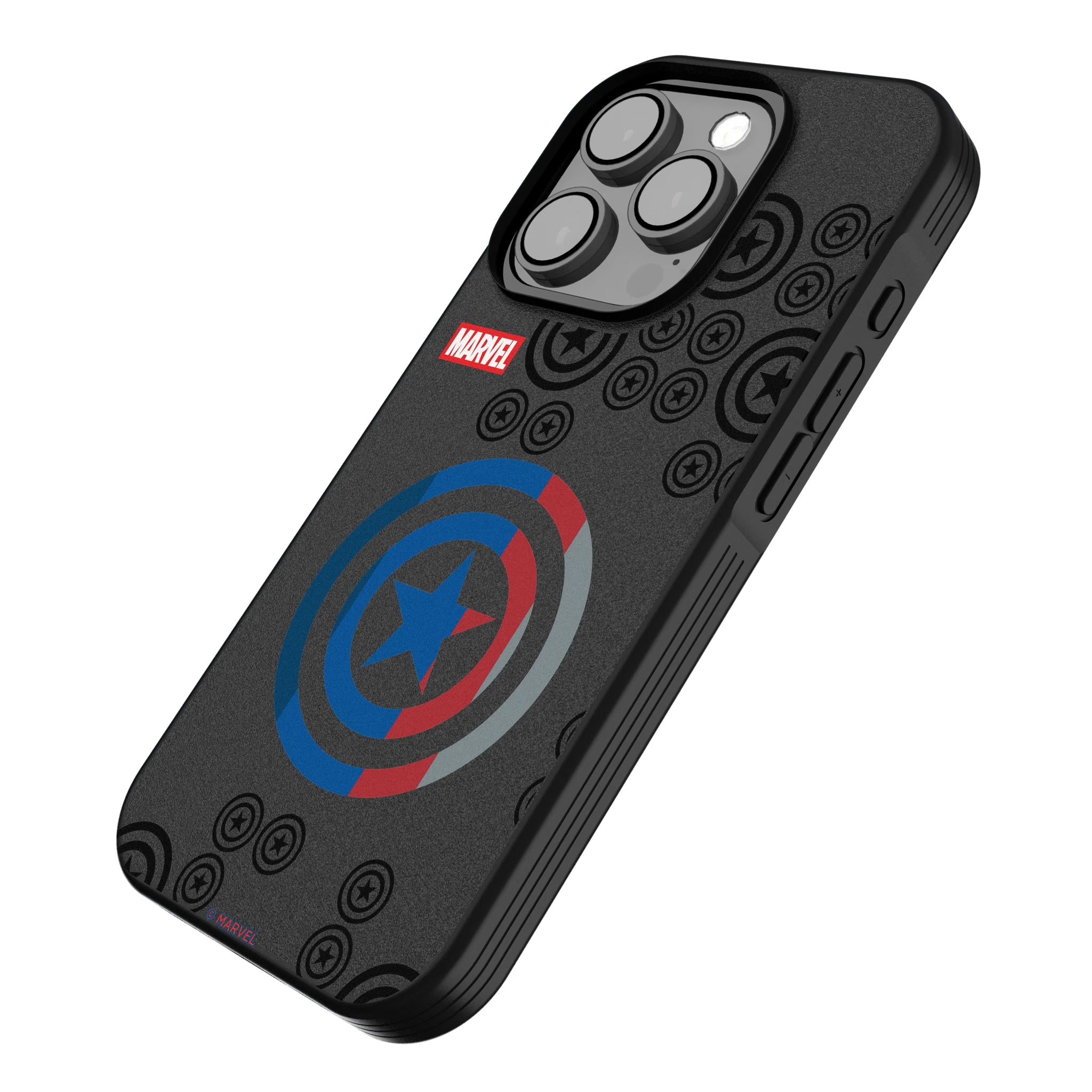 Marvel Avengers Captain America Sigil iPhone Bump Phone Case for Apple iPhone - Isometric View