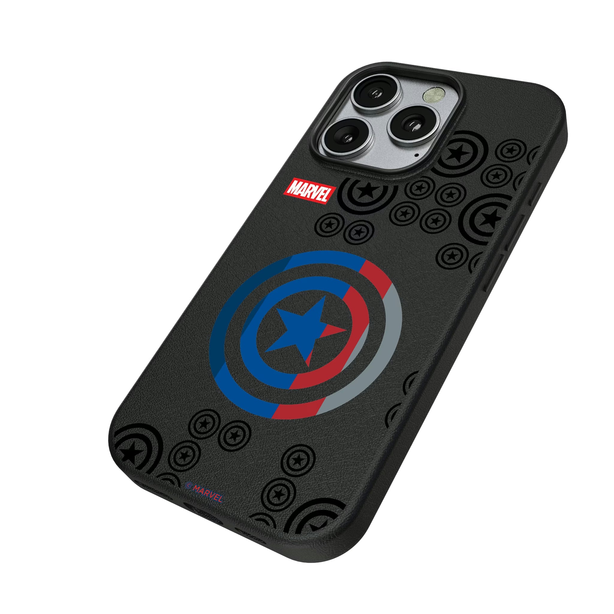 Marvel Avengers Captain America Sigil iPhone MagSafe Compatible Phone Case for Apple iPhone - Isometric View