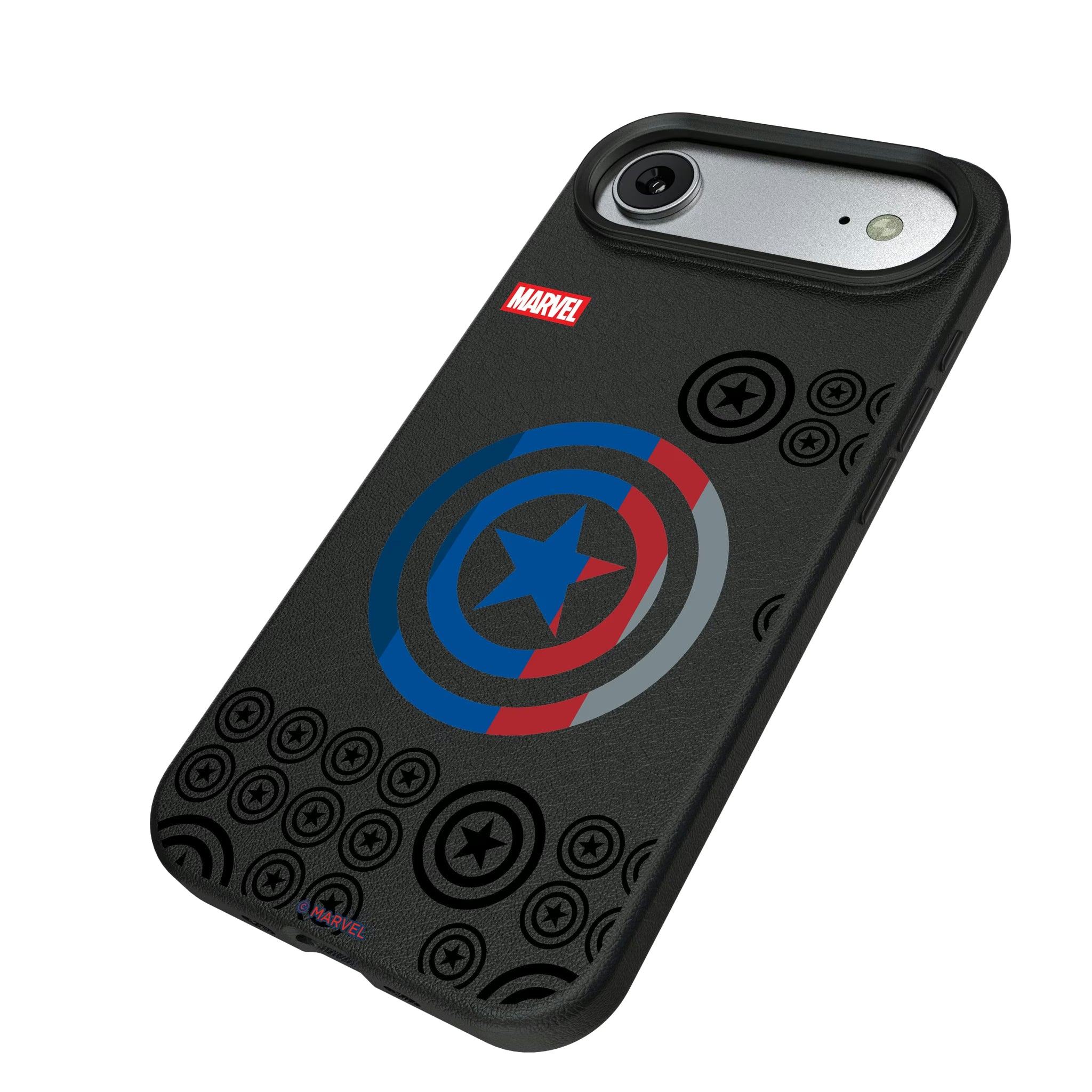 Marvel Avengers Captain America Sigil iPhone MagSafe Compatible Phone Case for Apple iPhone - Isometric View#Device_iPhone Air