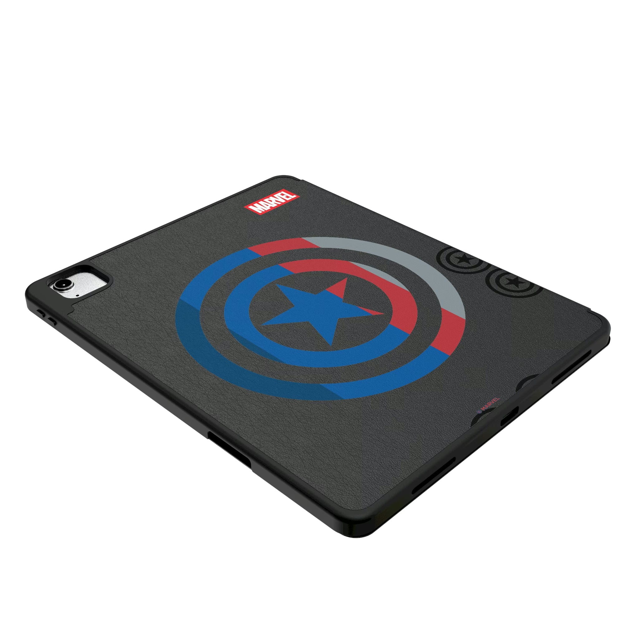 Marvel Avengers Captain America Sigil iPad Tablet Case for Apple iPad - Isometric View