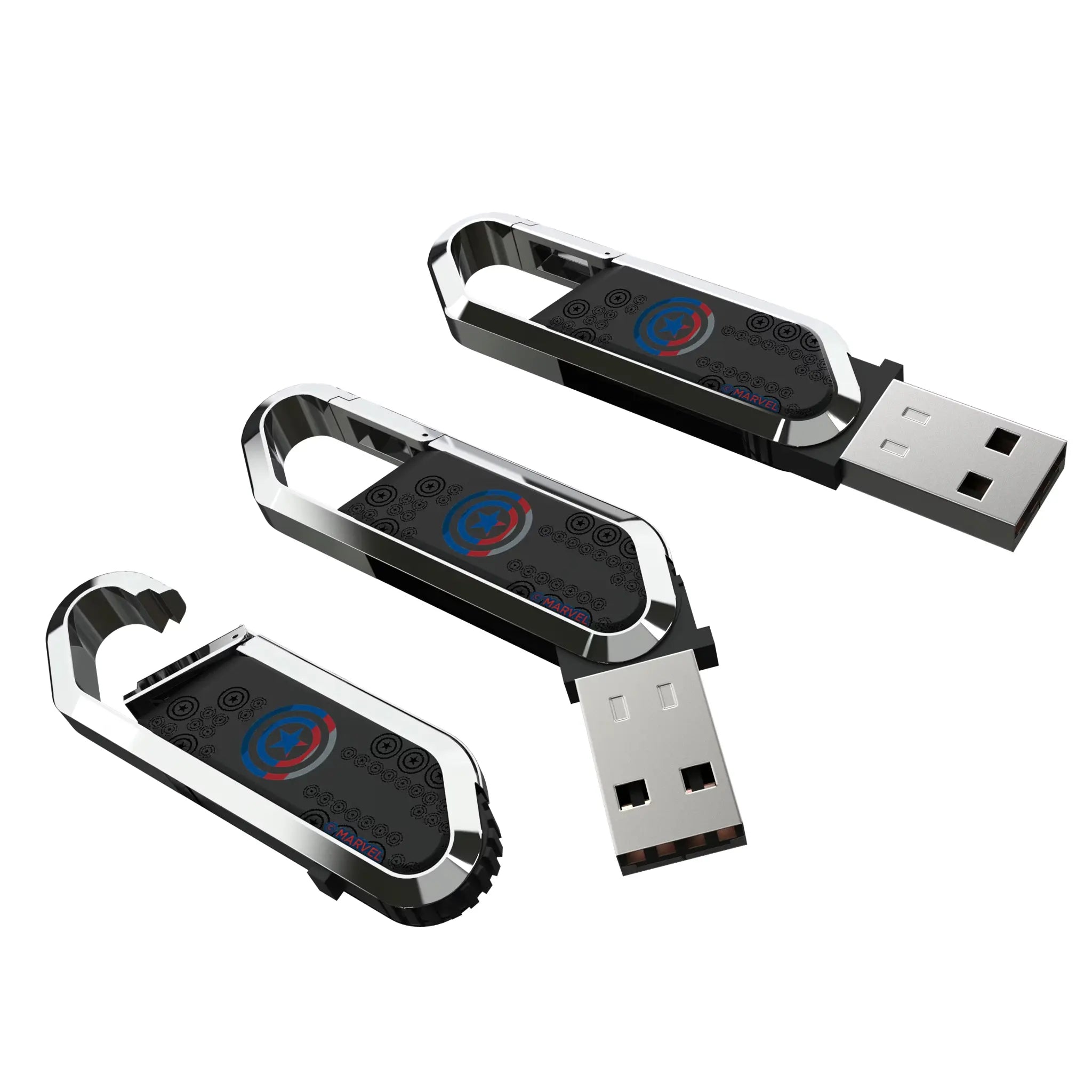 Marvel Avengers Captain America Sigil USB 64GB Clip Style Flash Drive
