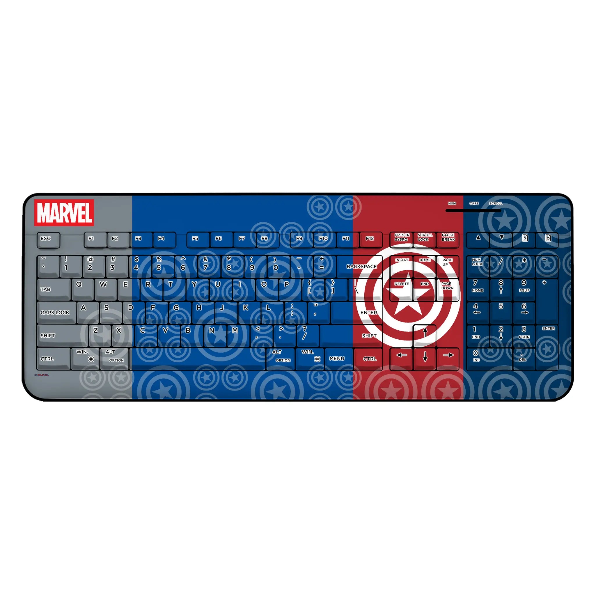 Marvel Avengers Captain America Sigil Wireless USB Keyboard