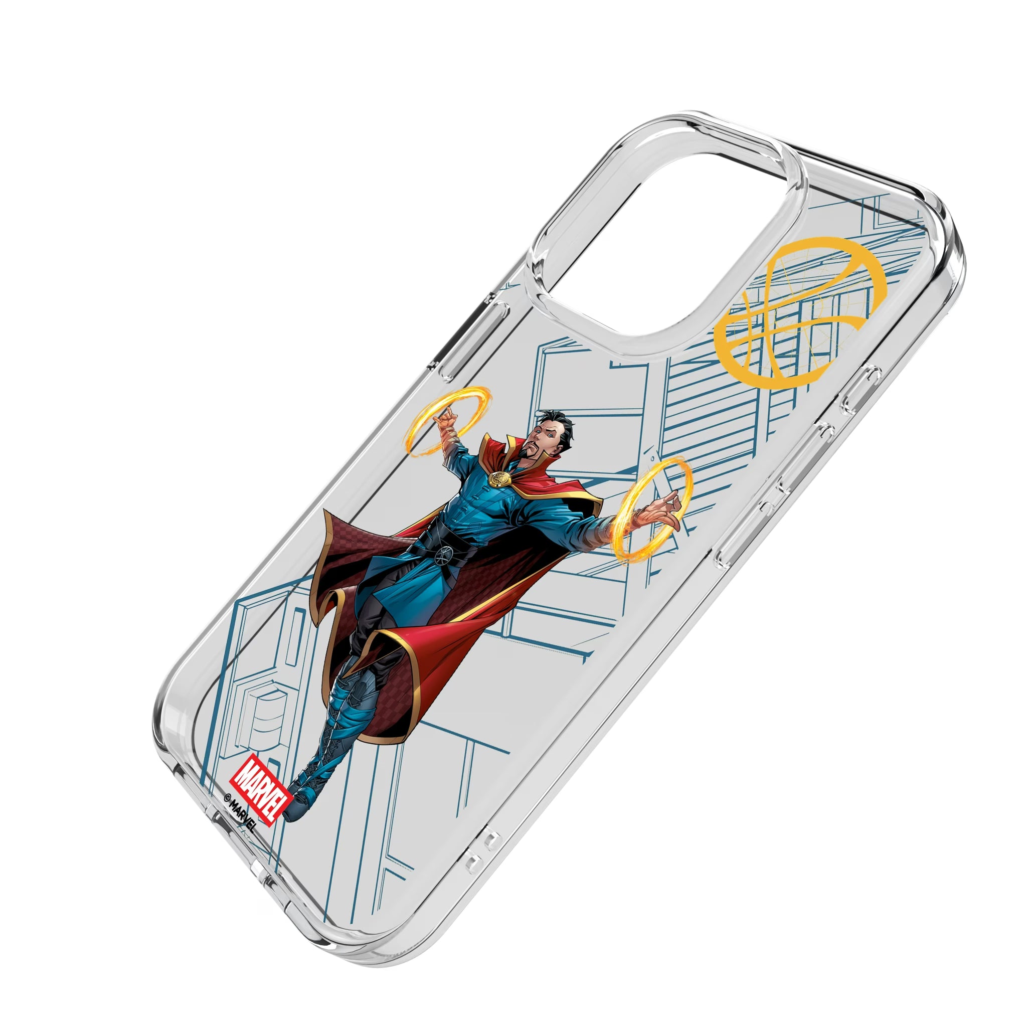 Marvel Avengers Doctor Strange MechLine iPhone Clear Phone Case for Apple iPhone - Isometric View