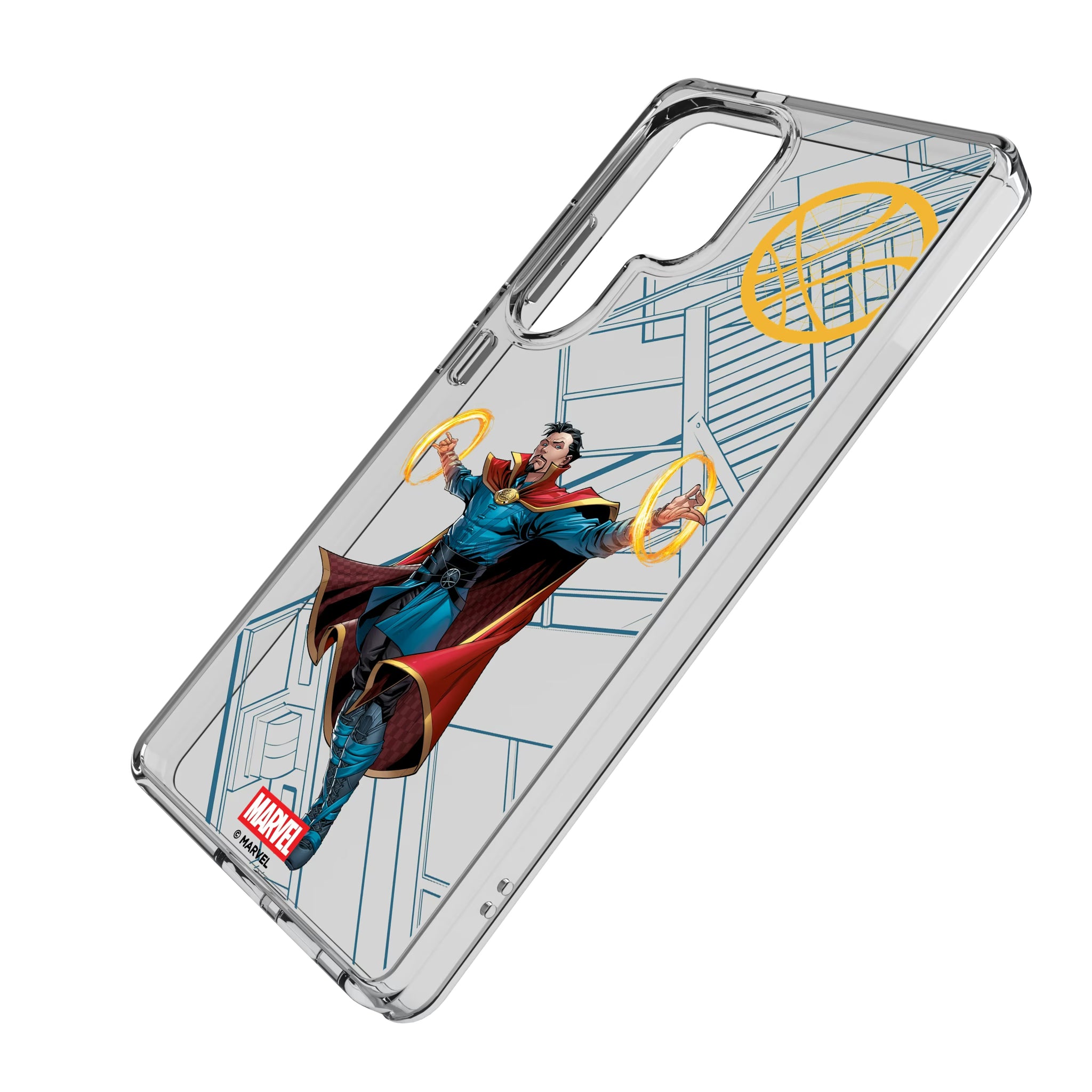 Marvel Avengers Doctor Strange MechLine Galaxy Clear Phone Case for Samsung Galaxy - Isometric View