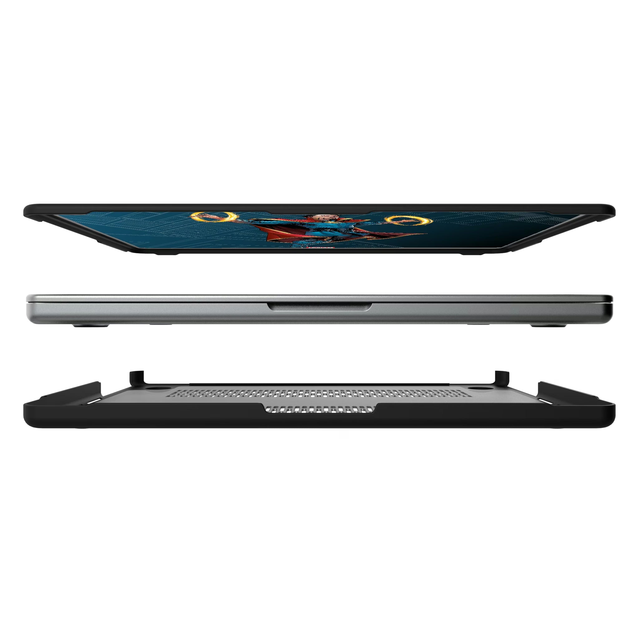 Marvel Avengers Doctor Strange MechLine MacBook Laptop Case for Apple MacBook#Device_MacBook Pro (14-inch, 2021) / MacBook Pro (14-inch, 2023) / MacBook Pro (14-inch, 2024)