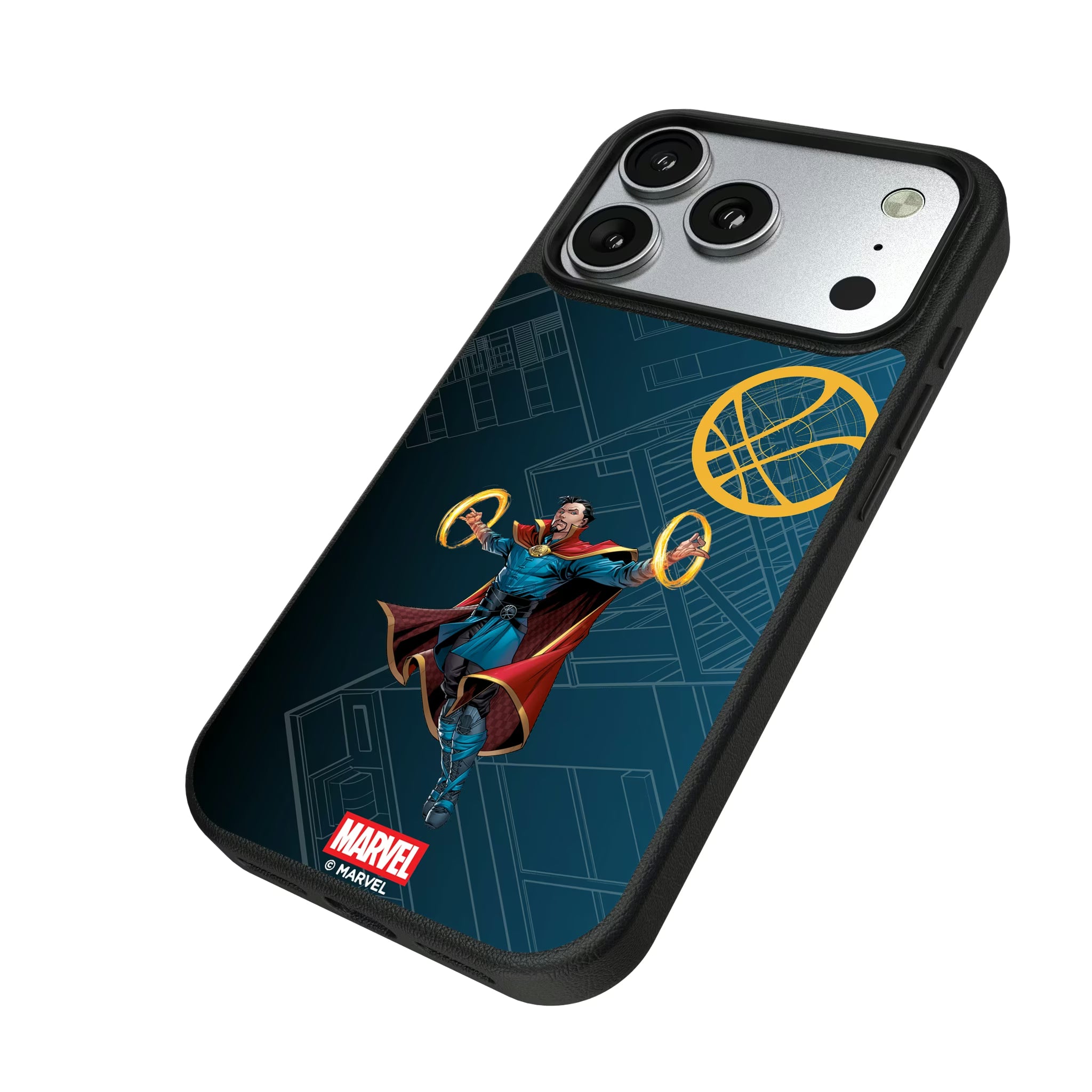 Marvel Avengers Doctor Strange MechLine iPhone MagSafe Compatible Phone Case for Apple iPhone - Isometric View#Device_iPhone 17 Pro