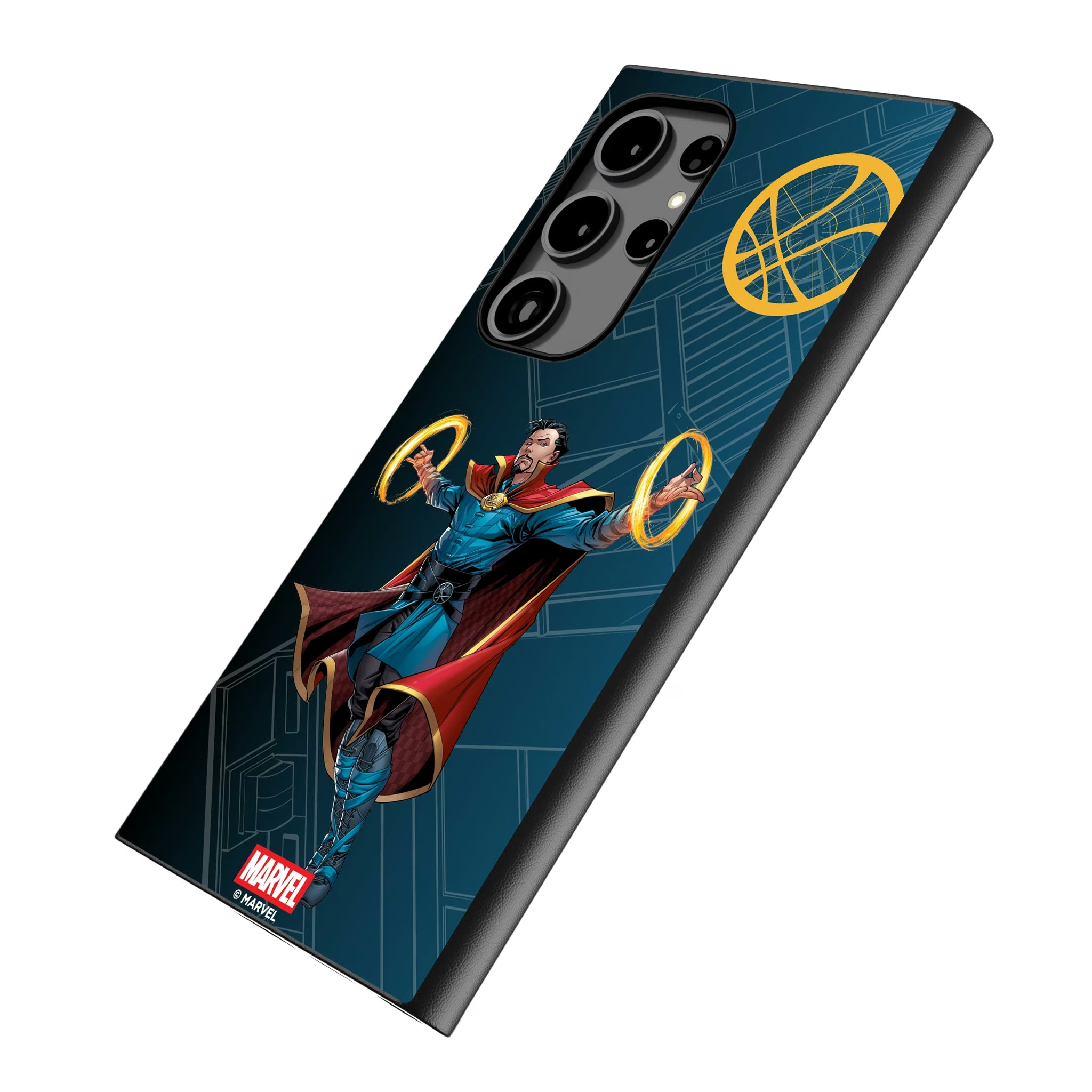 Marvel Avengers Doctor Strange MechLine Galaxy MagSafe Compatible Phone Case for Samsung Galaxy - Isometric View