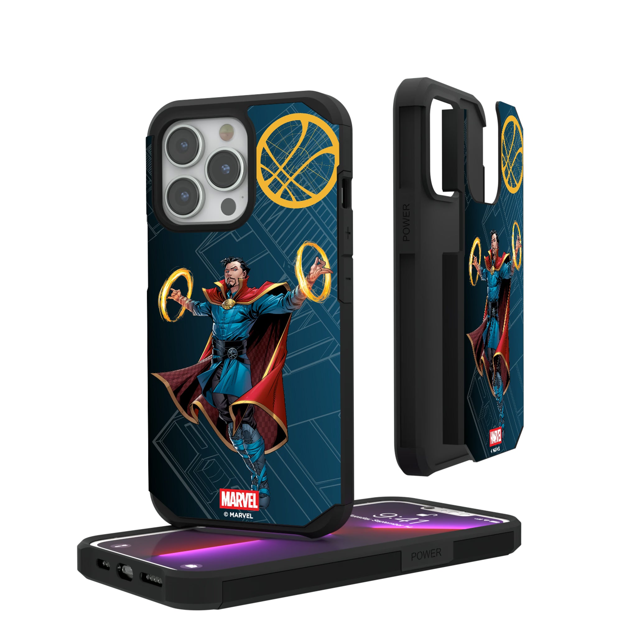 Marvel Avengers Doctor Strange MechLine iPhone Rugged Phone Case for Apple iPhone#Device_iPhone 13 Pro