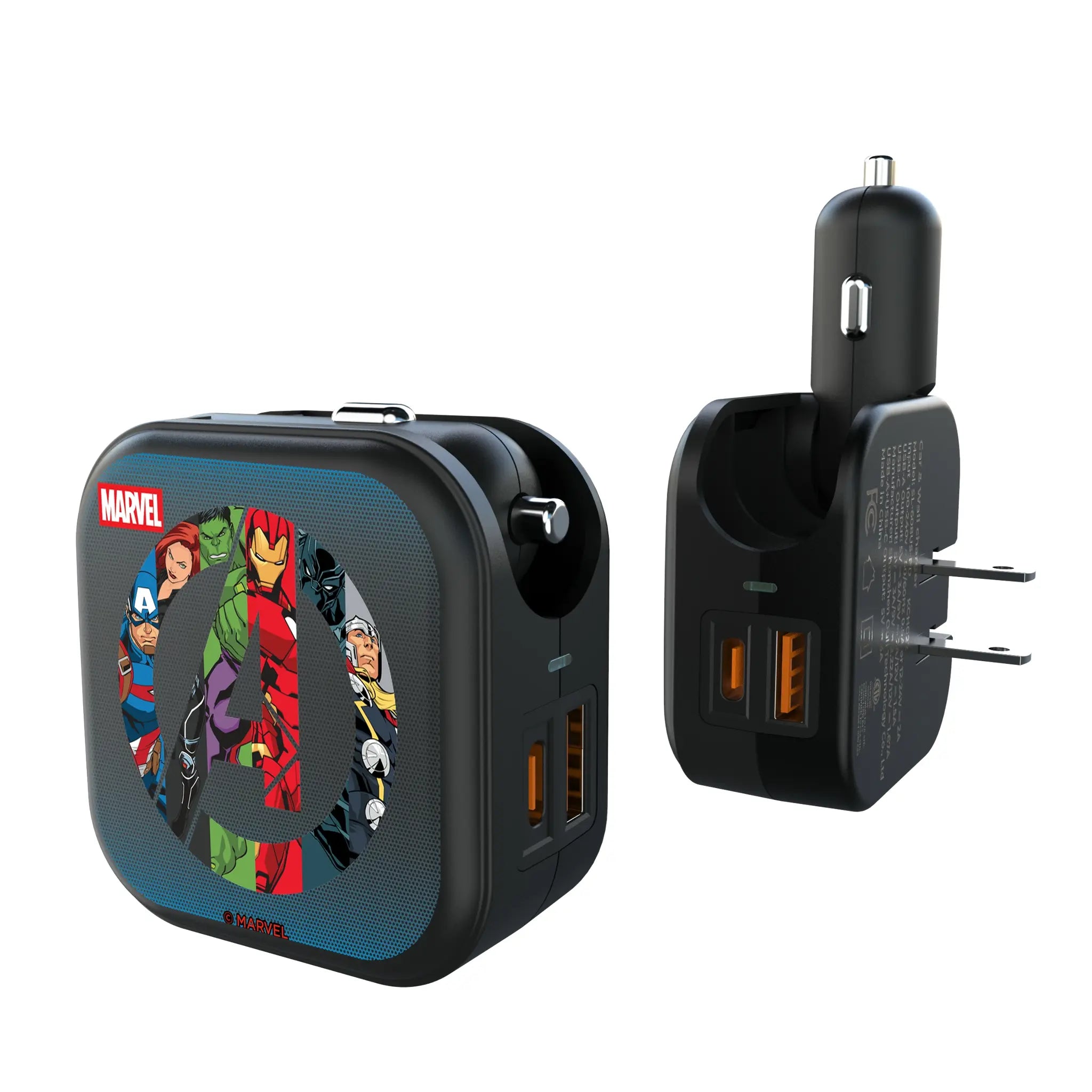 Marvel Avengers Grid 2 in 1 USB A/C Charger