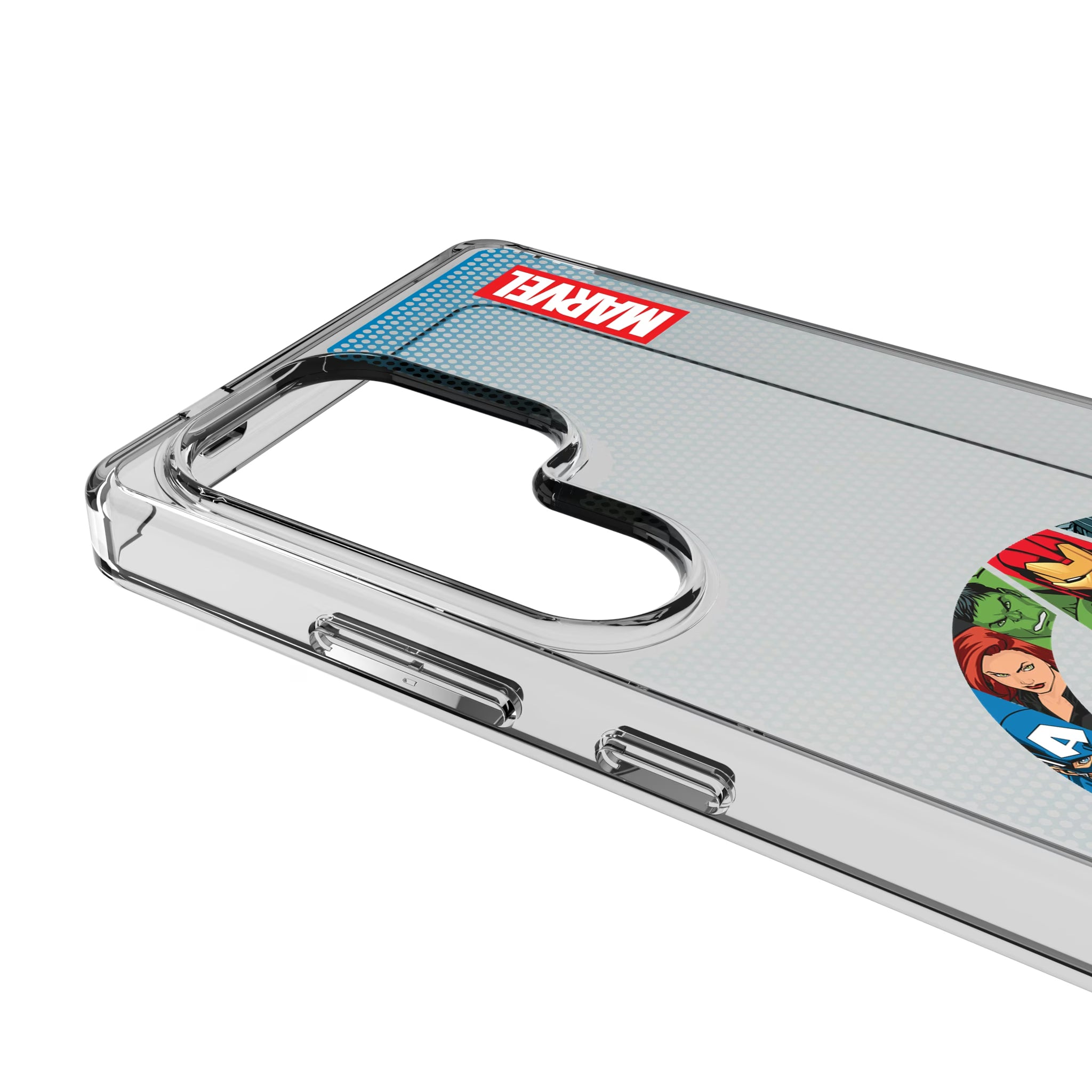 Marvel Avengers Grid Galaxy Clear Phone Case for Samsung Galaxy - Detail