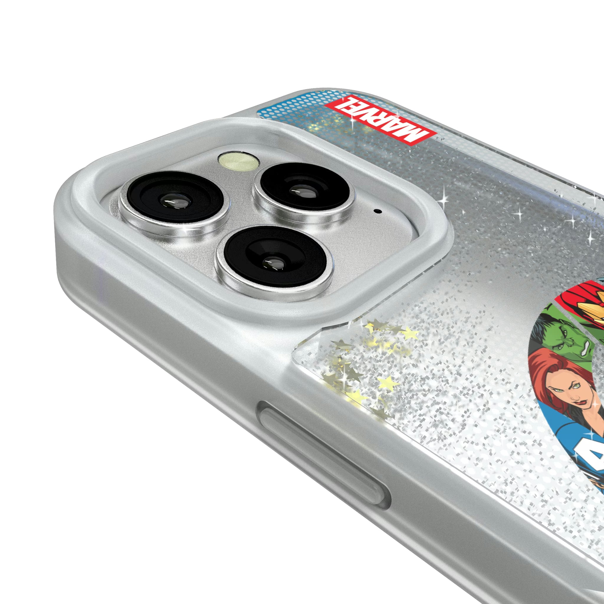 Marvel Avengers Grid iPhone Glitter Phone Case for Apple iPhone - Detail#Device_iPhone 16 Pro