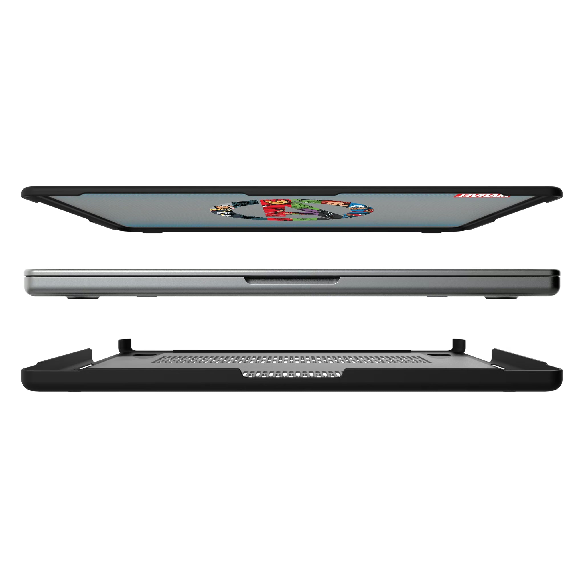Marvel Avengers Grid MacBook Laptop Case for Apple MacBook#Device_MacBook Pro (14-inch, 2021) / MacBook Pro (14-inch, 2023) / MacBook Pro (14-inch, 2024)