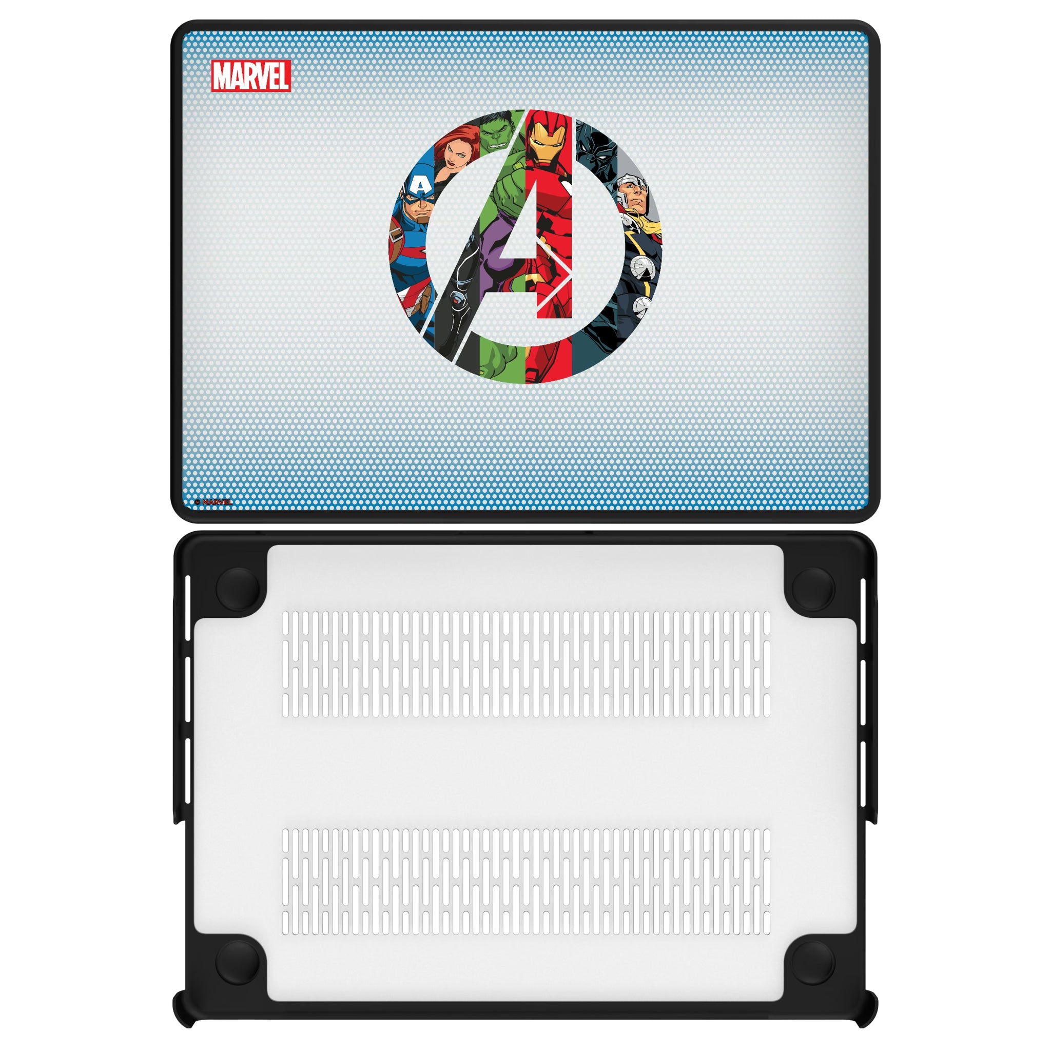 Marvel Avengers Grid MacBook Laptop Case for Apple MacBook#Device_MacBook Pro (14-inch, 2021) / MacBook Pro (14-inch, 2023) / MacBook Pro (14-inch, 2024)