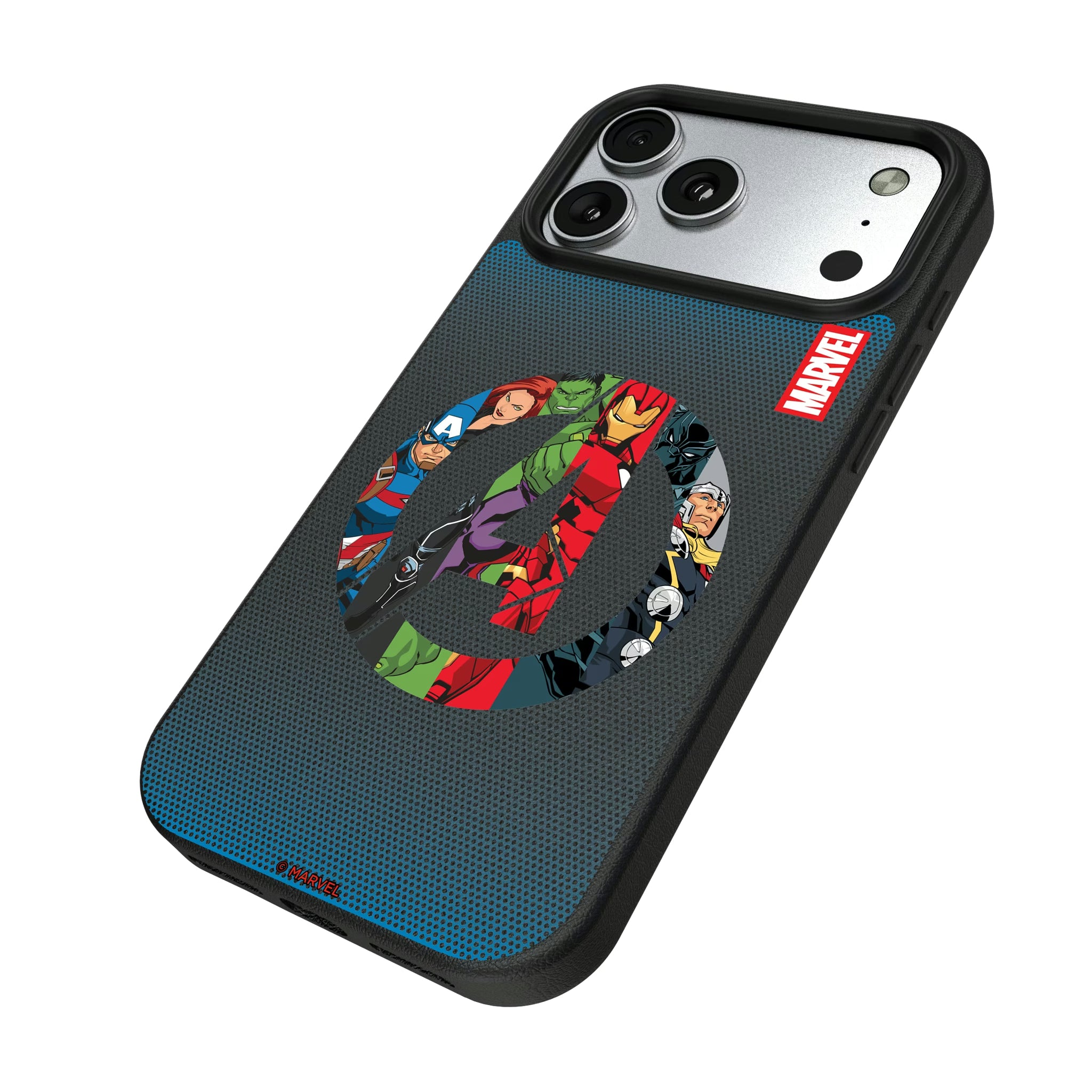 Marvel Avengers Grid iPhone MagSafe Compatible Phone Case for Apple iPhone - Isometric View#Device_iPhone 17 Pro Max