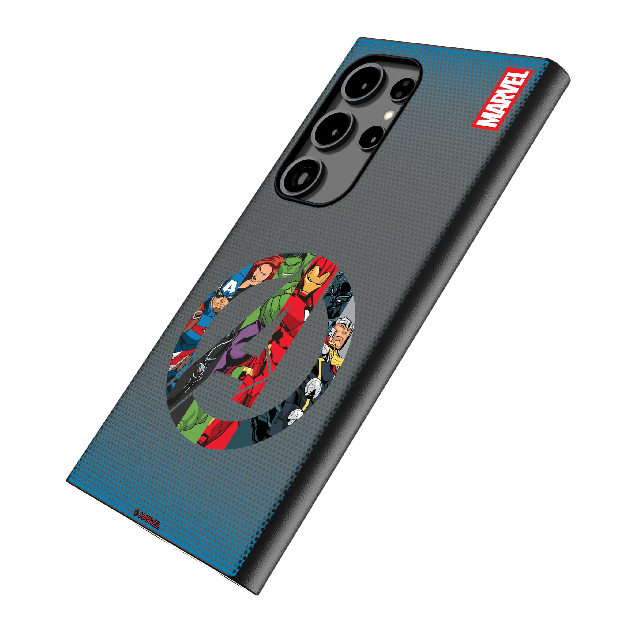 Marvel Avengers Grid Galaxy MagSafe Compatible Phone Case for Samsung Galaxy - Isometric View