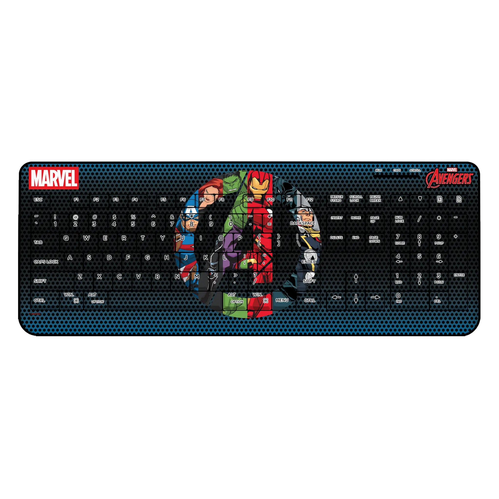 Marvel Avengers Grid Wireless USB Keyboard