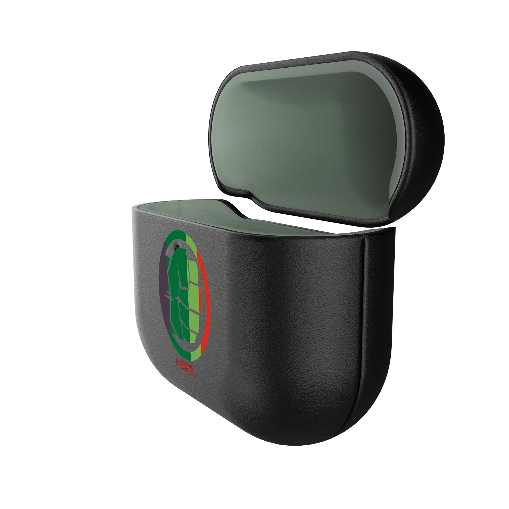 Marvel Avengers Hulk Sigil AirPods AirPod Case Cover - Isometric View#Device_AirPods 4