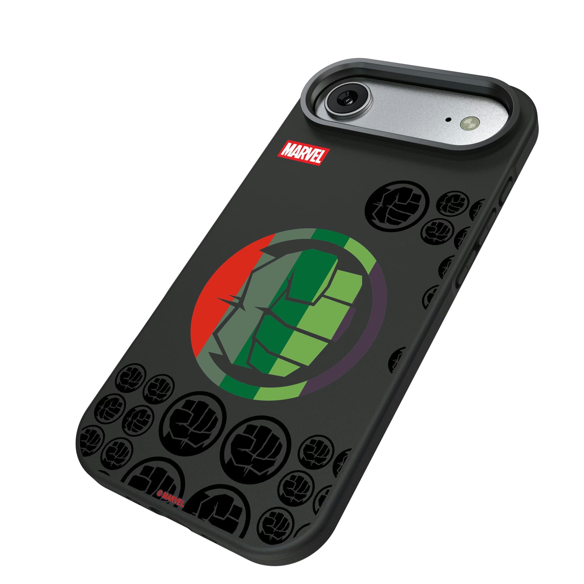 Marvel Avengers Hulk Sigil iPhone Bump Phone Case for Apple iPhone - Isometric View#Device_iPhone Air