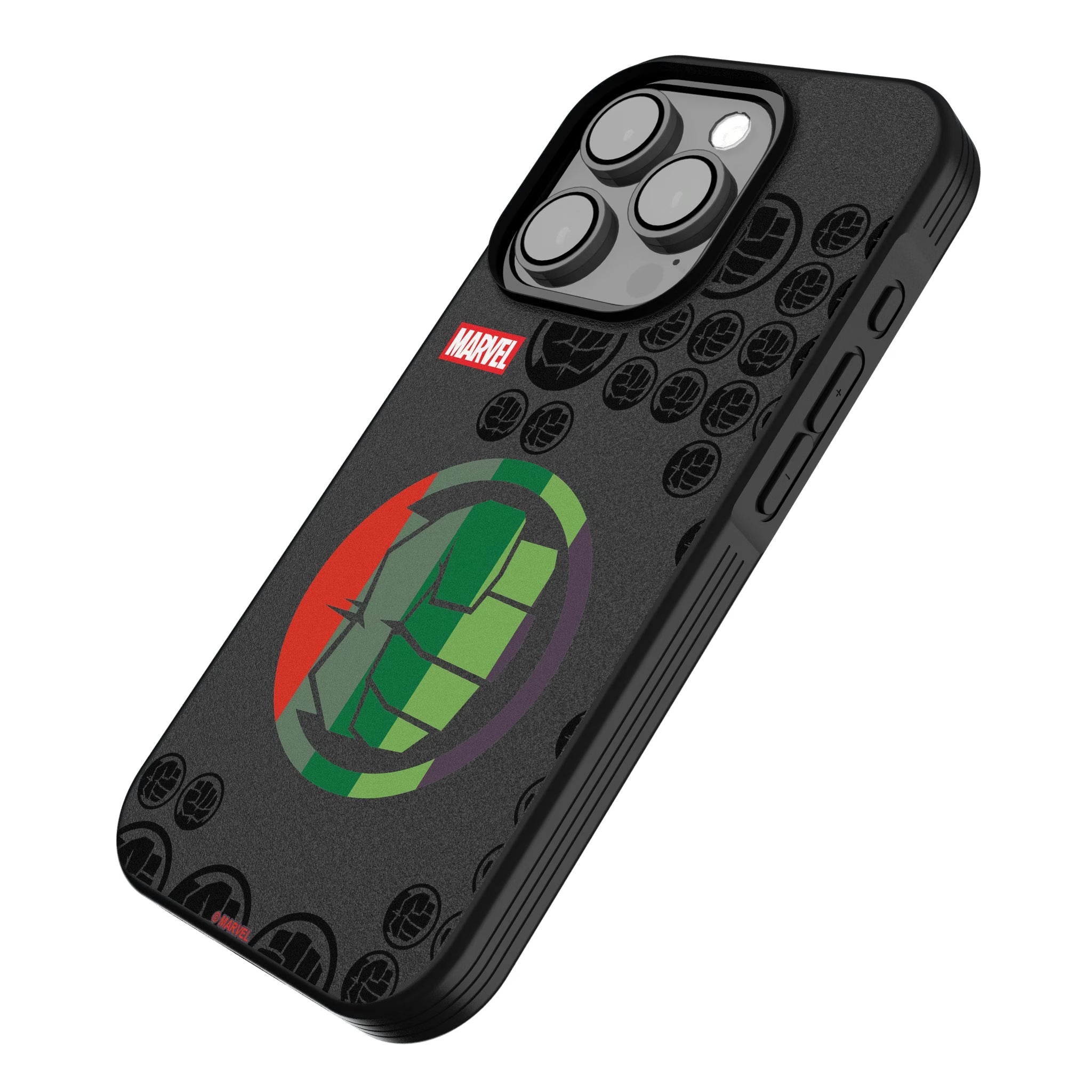 Marvel Avengers Hulk Sigil iPhone Bump Phone Case for Apple iPhone - Isometric View