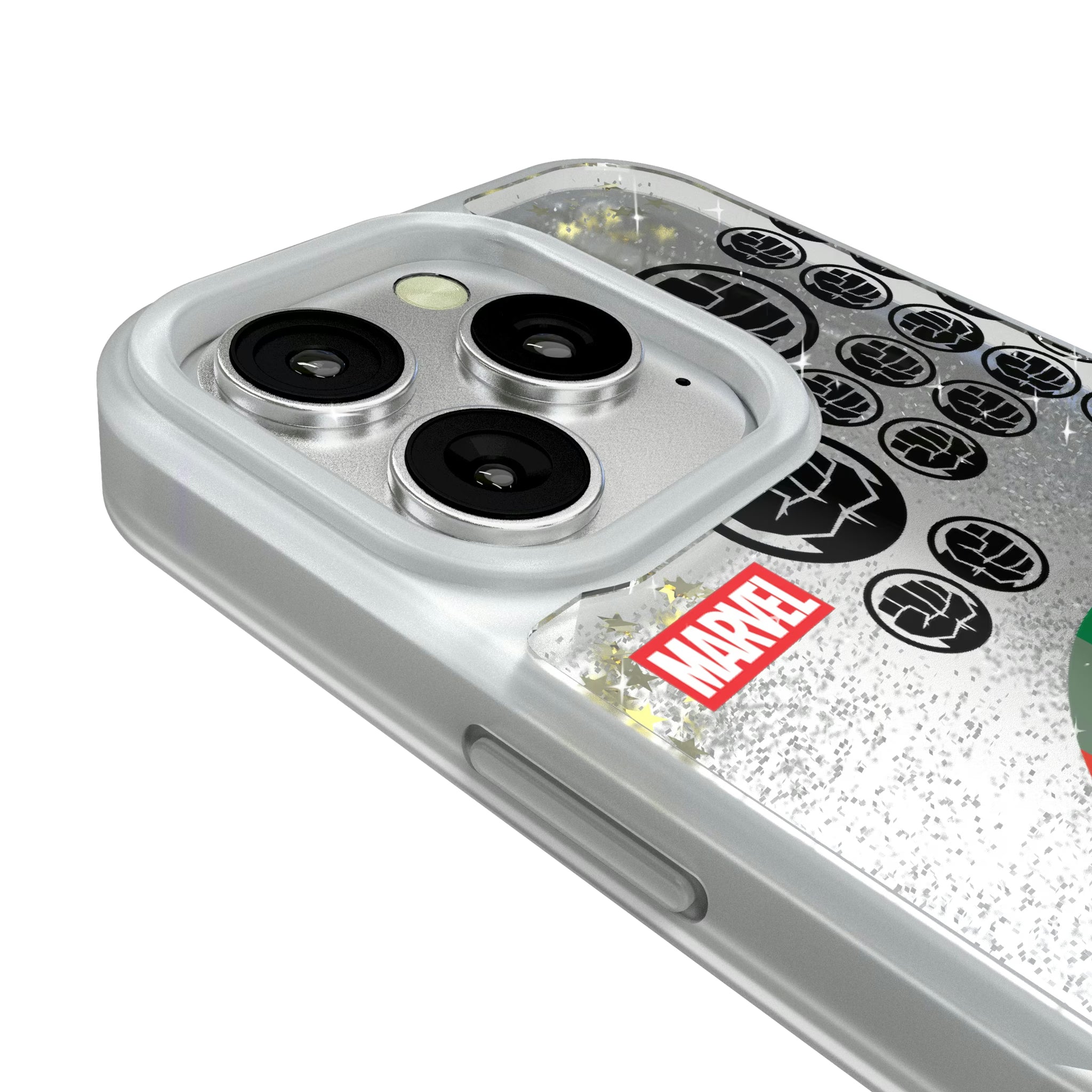 Marvel Avengers Hulk Sigil iPhone Glitter Phone Case for Apple iPhone - Detail#Device_iPhone 16 Pro
