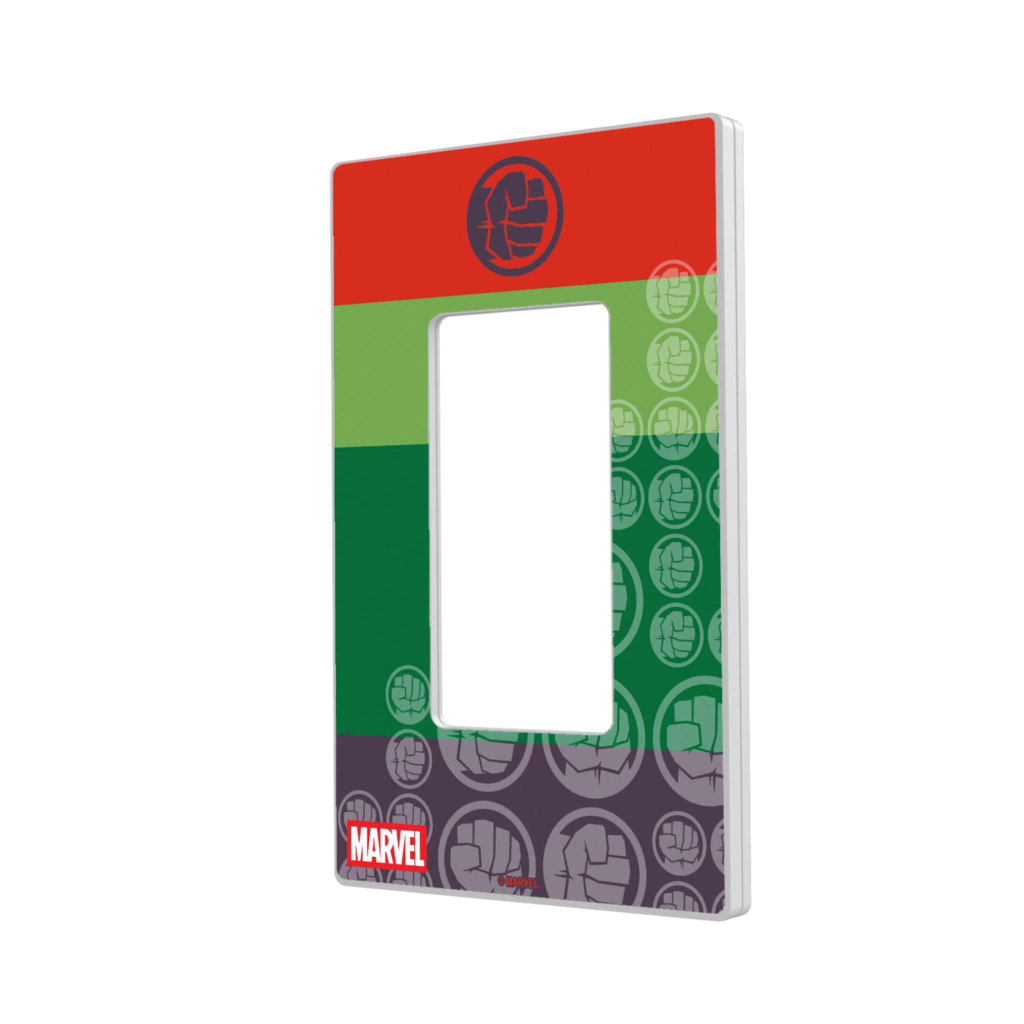 Marvel Avengers Hulk Sigil Hidden-Screw Light Switch Plate#Style_Single Rocker