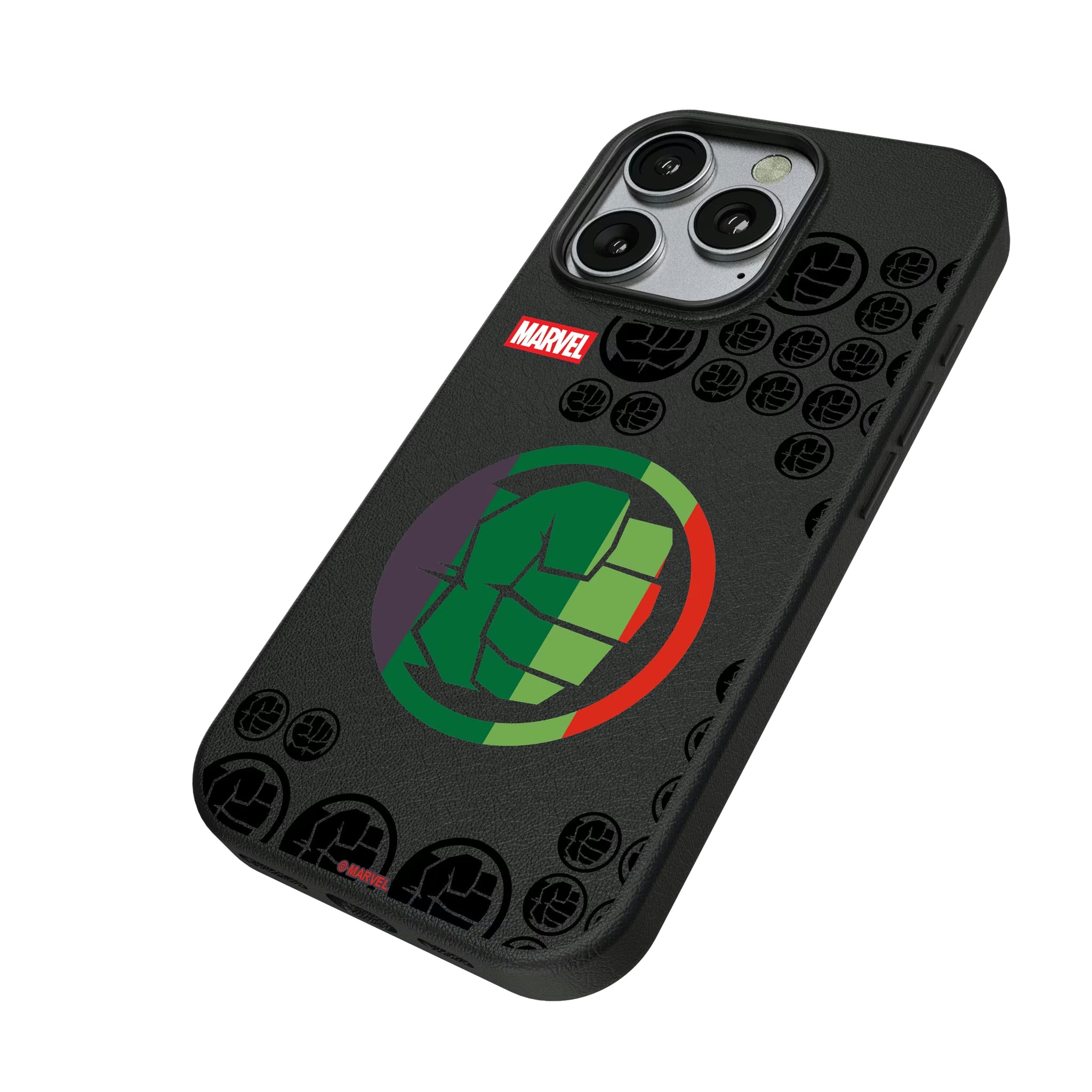 Marvel Avengers Hulk Sigil iPhone MagSafe Compatible Phone Case for Apple iPhone - Isometric View