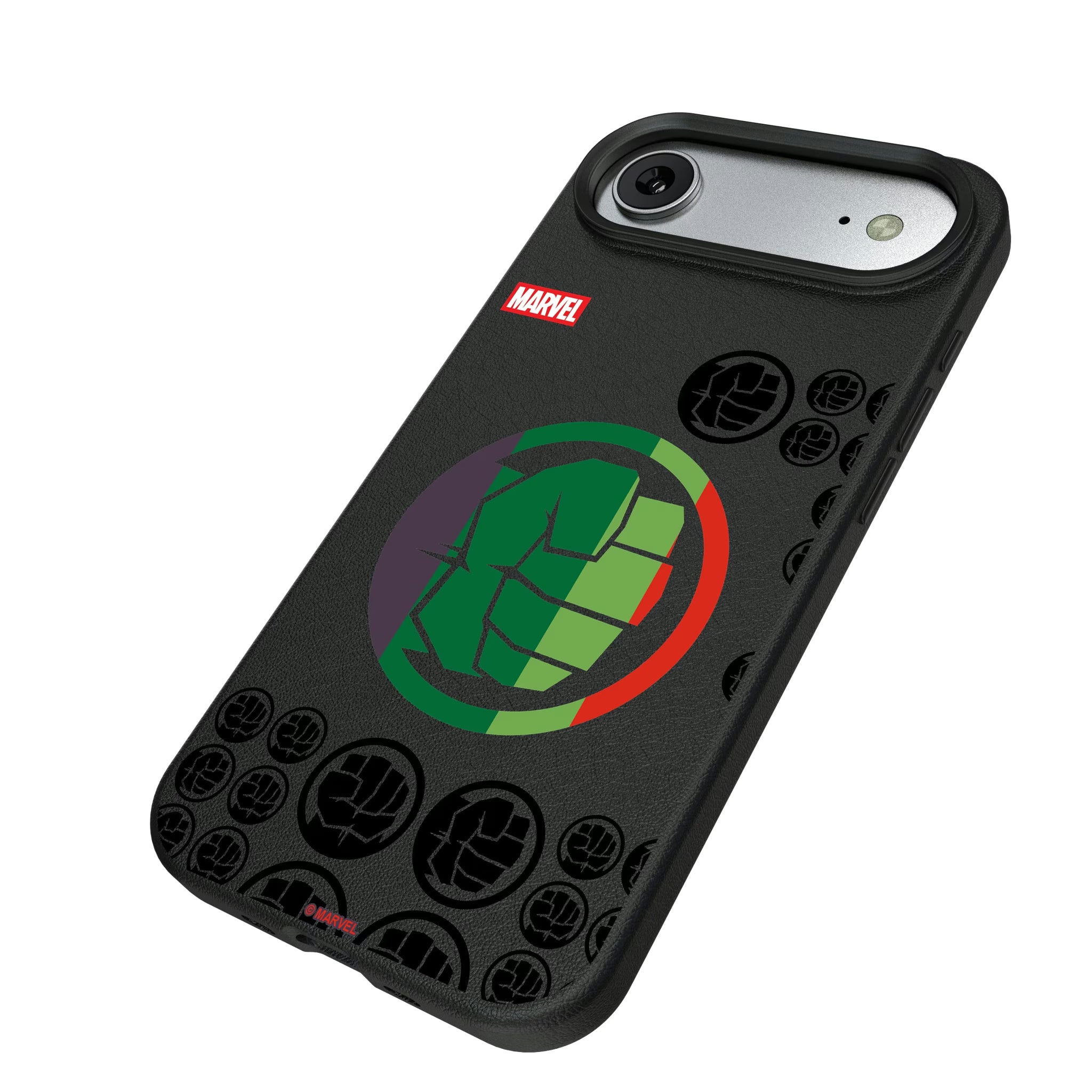 Marvel Avengers Hulk Sigil iPhone MagSafe Compatible Phone Case for Apple iPhone - Isometric View#Device_iPhone Air
